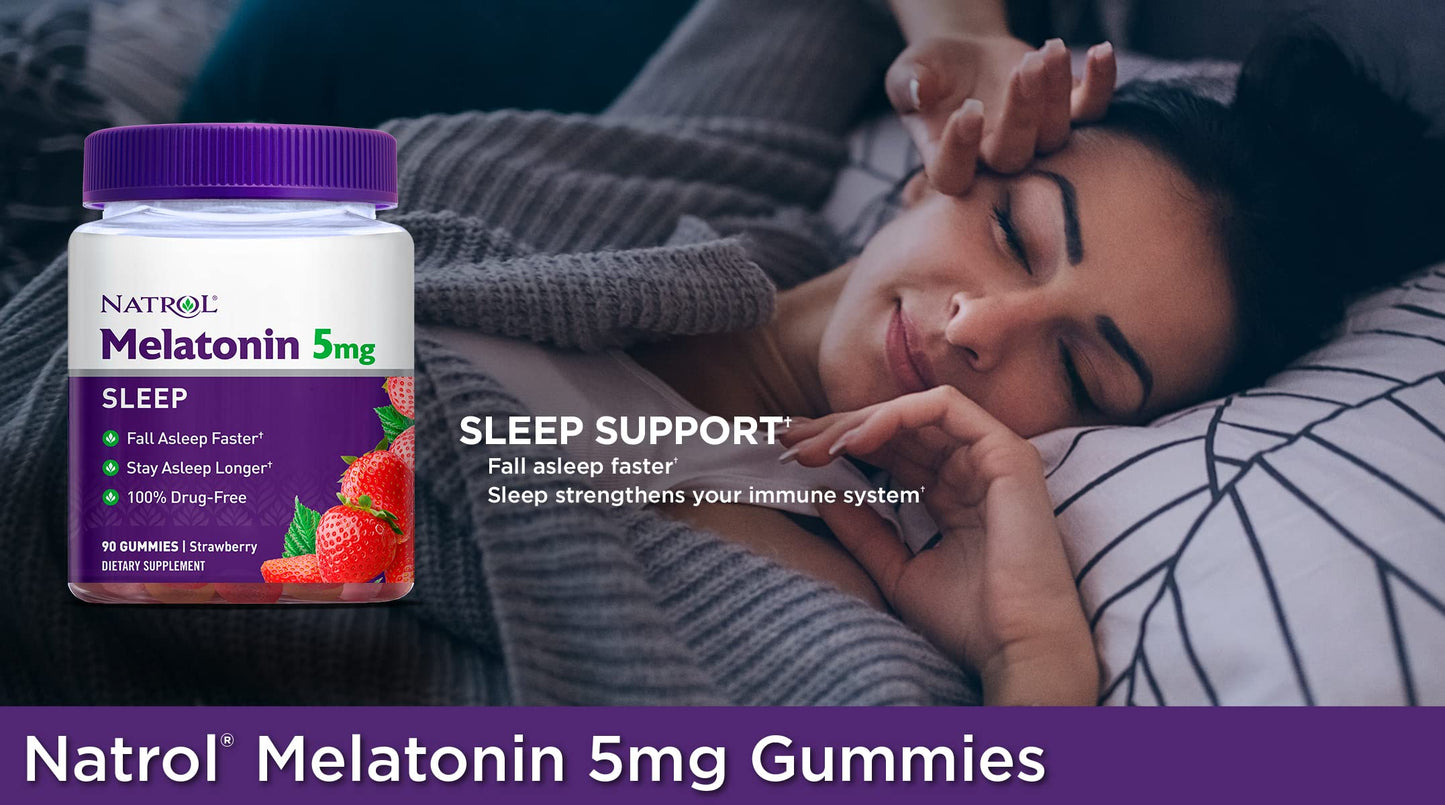 Natrol Melatonin 5 mg Gummy, 90 Count