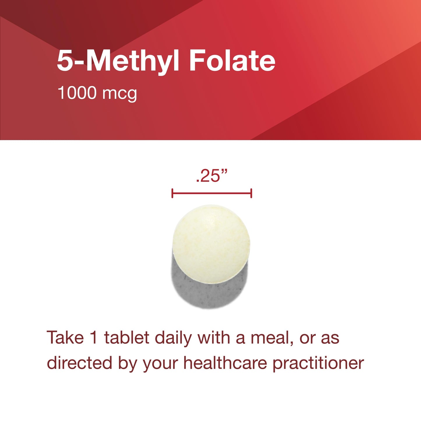 PROTOCOL FOR LIFE BALANCE 5-Methylfolate 1,000mcg Tablet, 90 Count
