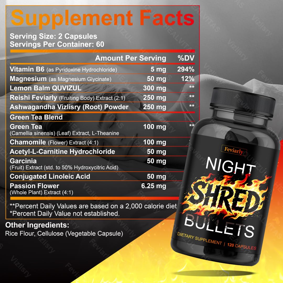 Feviarly Night Bullets Capsules 120