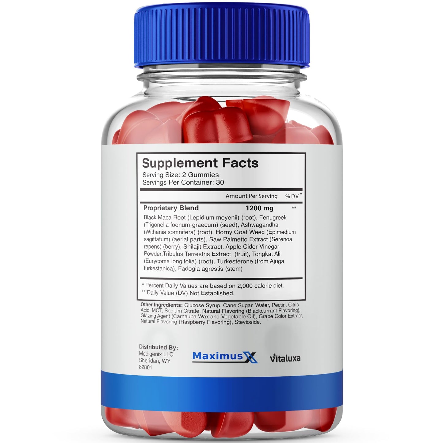 Vitaluxa Maximus X Gummies for Men, Gummy, 300 Count
