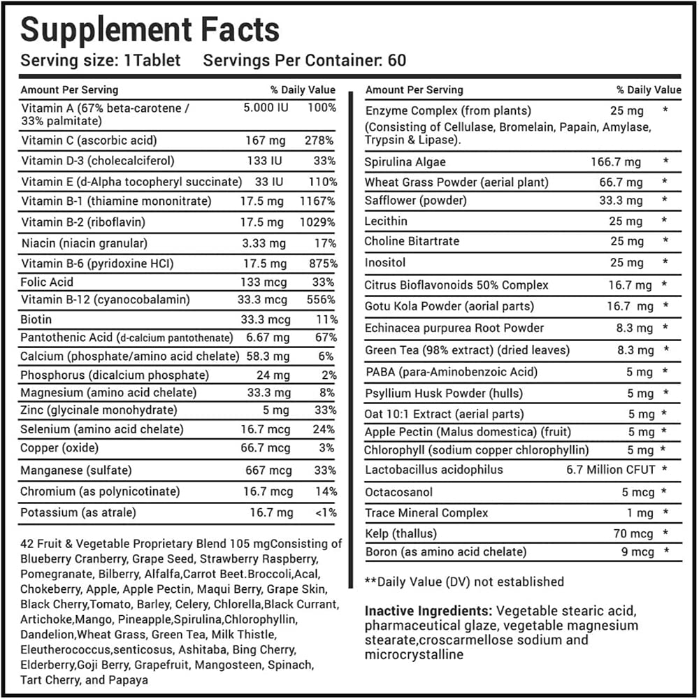 MiracleMulti Performance Blend 60 Tablets