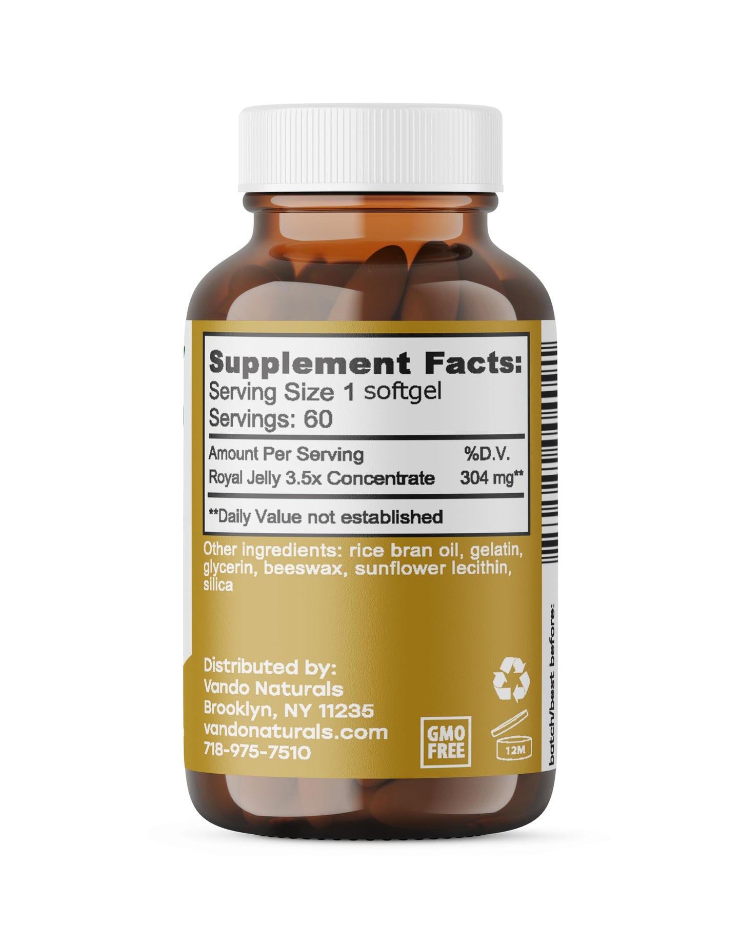 Apihaus Royal Jelly 1000mg Soft Gel 60