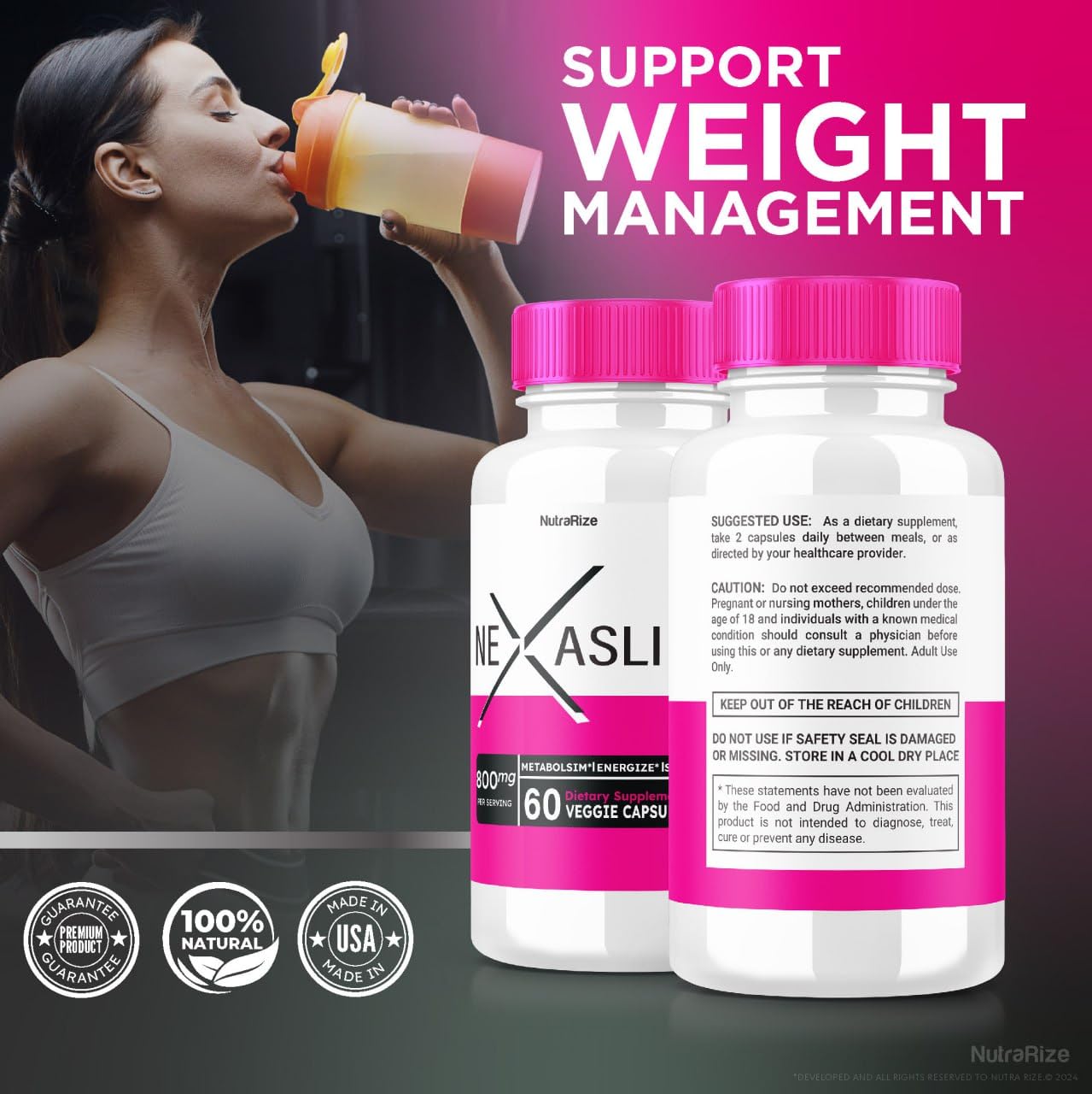 NutraRize Nexaslim Metabolism Booster Formula Capsule, 60 Count