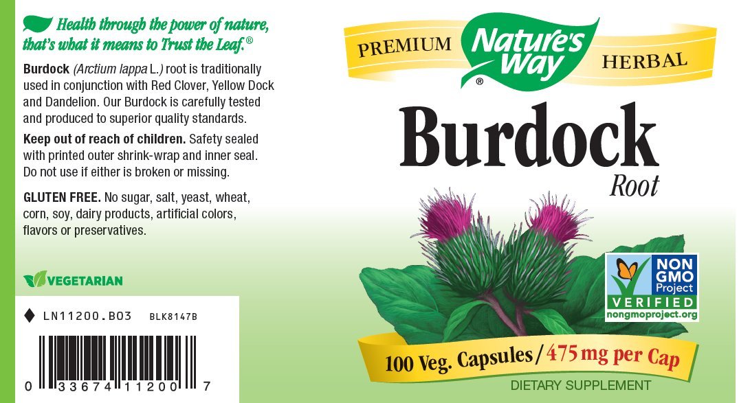 Nature's Way Burdock Root Capsules 400 Count