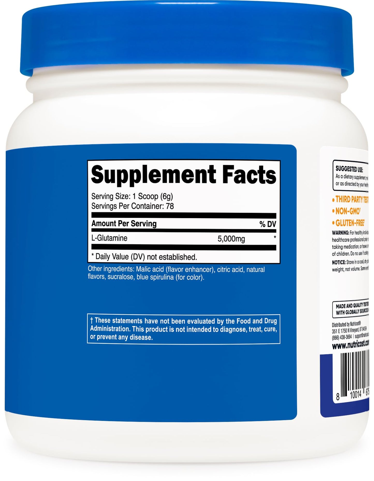 Nutricost L-Glutamine Powder 17.64