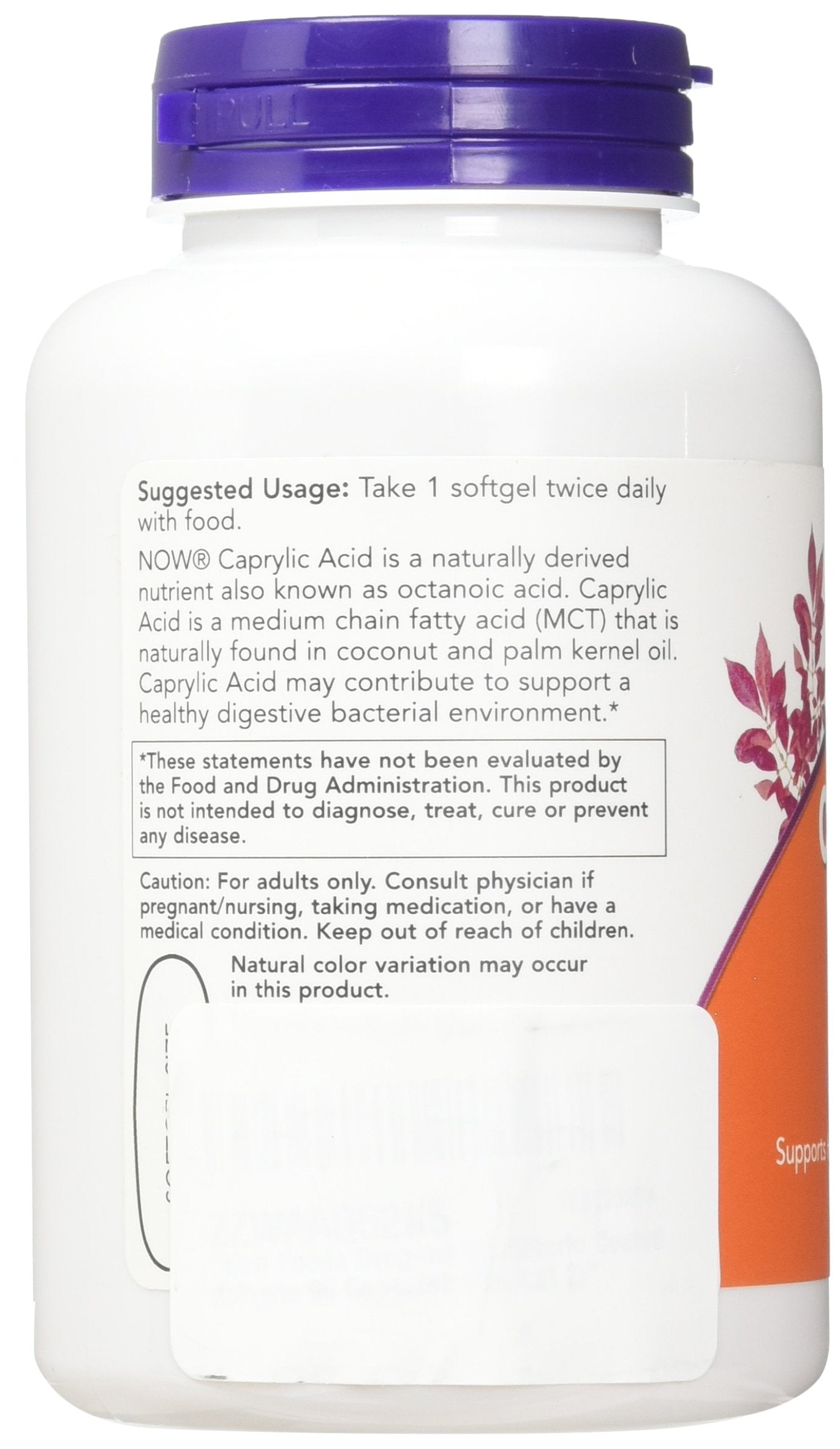 NOW Foods Caprylic Acid Softgels 200