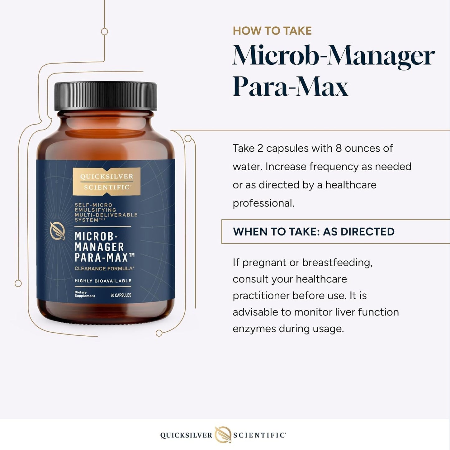 Quicksilver Scientific Microb-Manager para-Max Immune Support Capsules 60