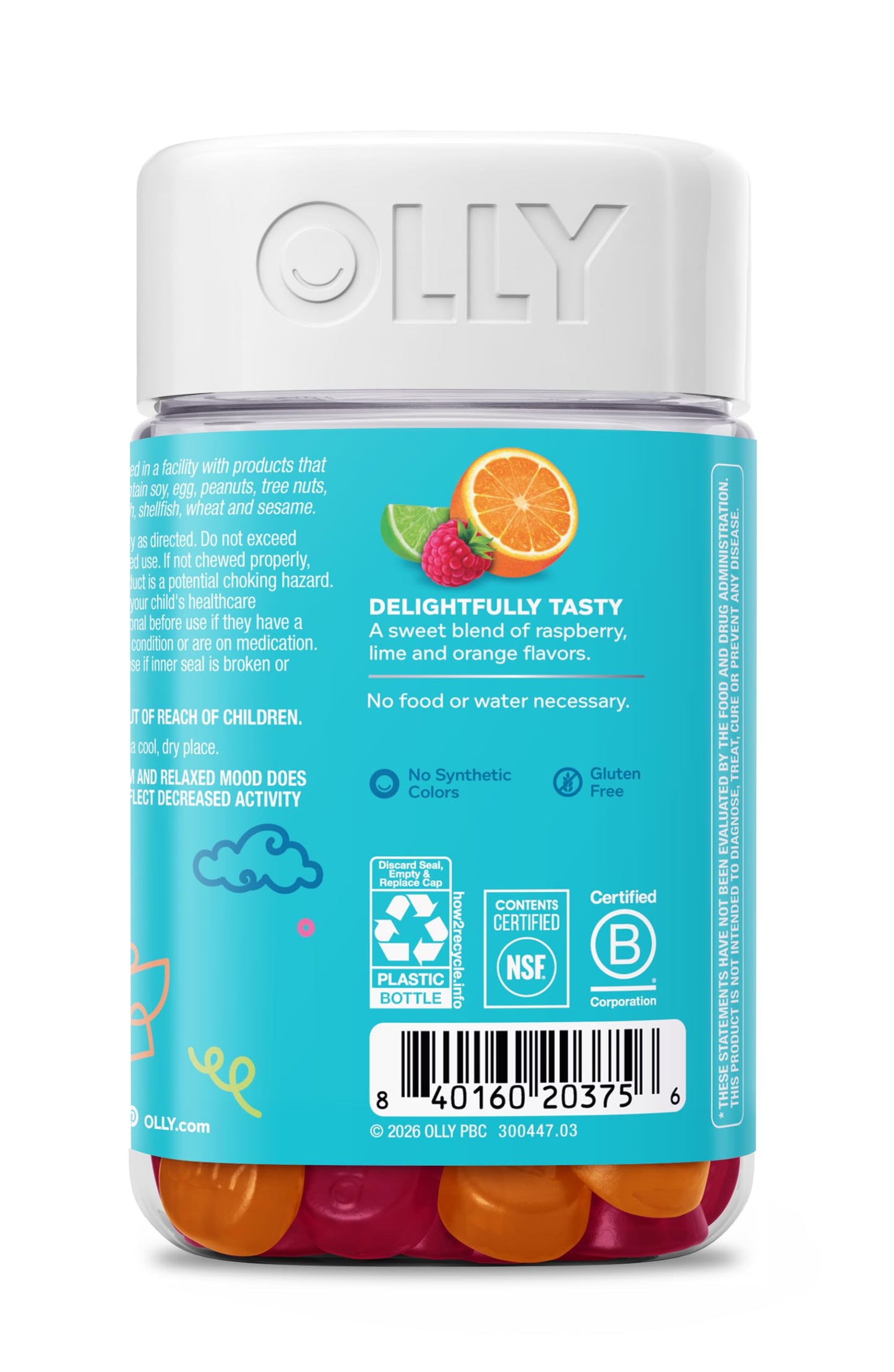 OLLY Kids Chillax Gummy, 70 Count