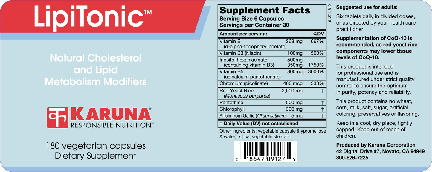 Karuna Lipitonic Capsule 180 Count