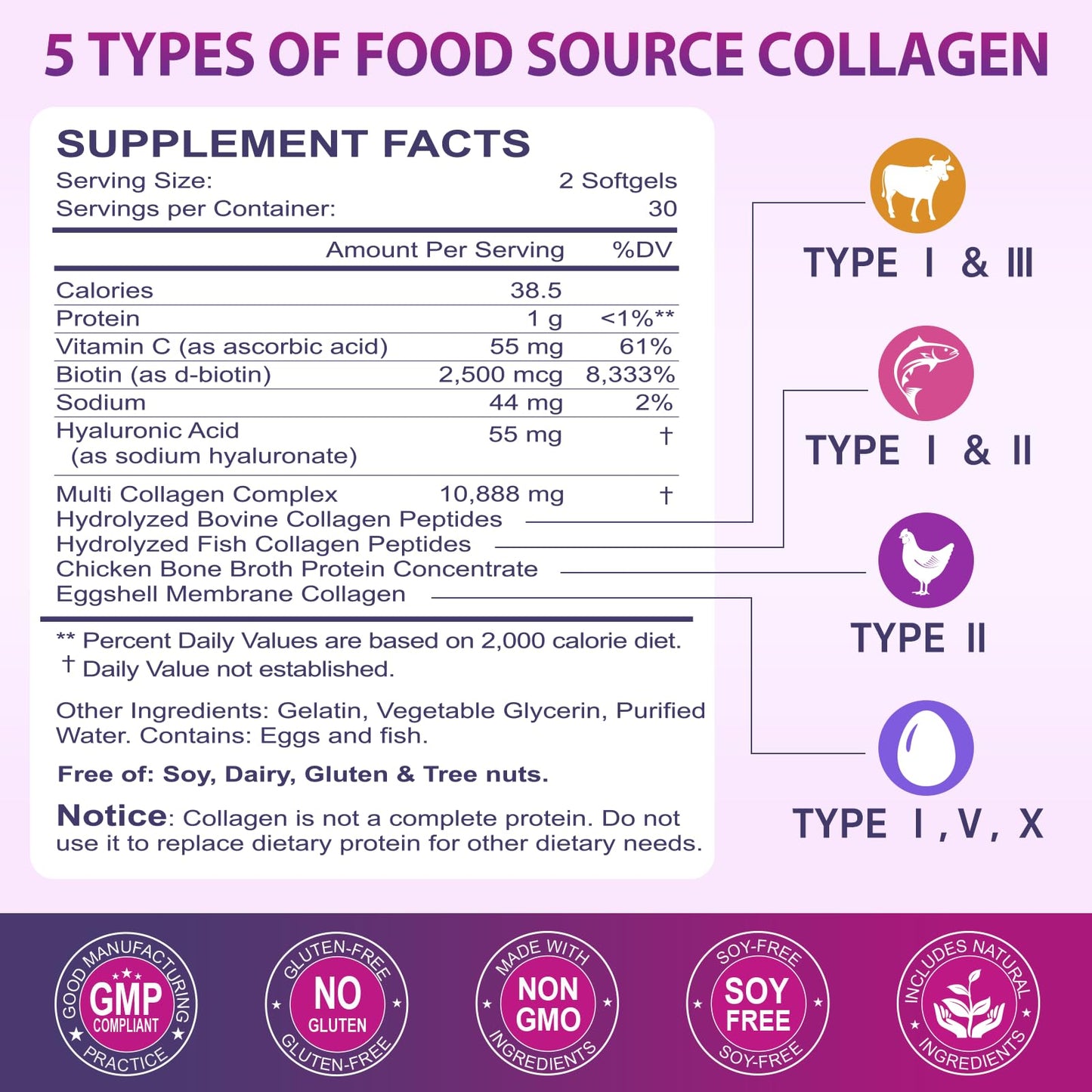 Nature's live Multi Collagen Peptides Softgel 120