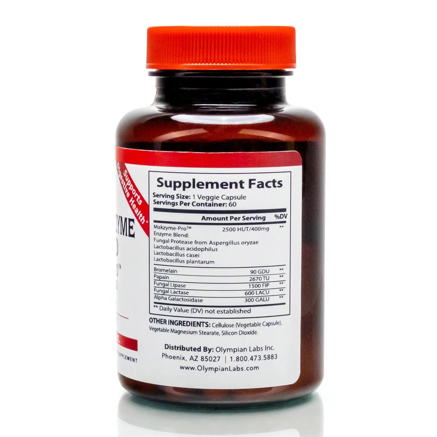 Olympian Labs Digestive Makzyme-Pro Enzymes, 60 Capsules