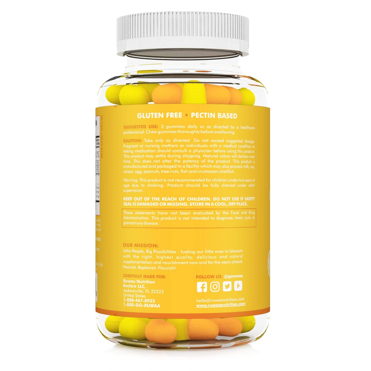 RUWAA NUTRITION Vegan Omega 3 Fatty Acid Supplements Gummies 270