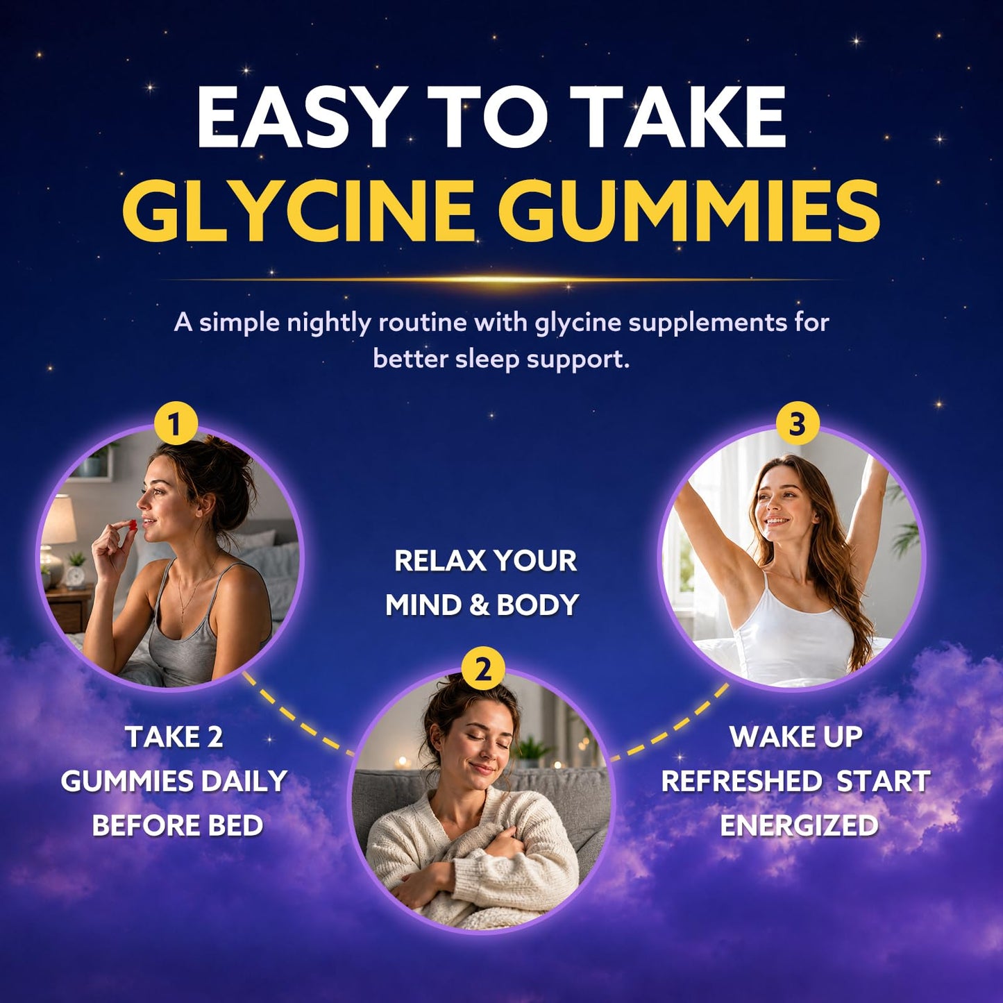 Hovika Glycine Gummies 60 Count
