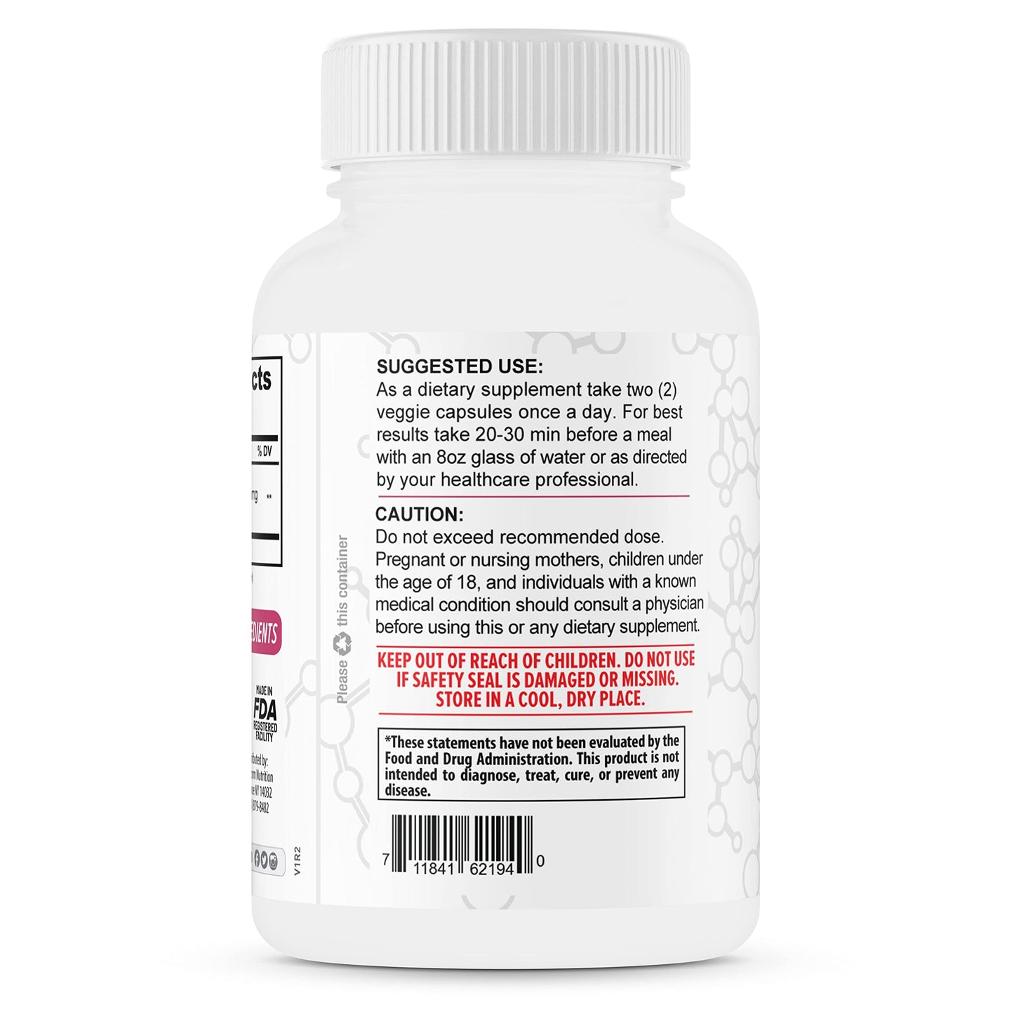 TerraForm Nutrition Caralluma Fimbriata Capsule, 60 Count