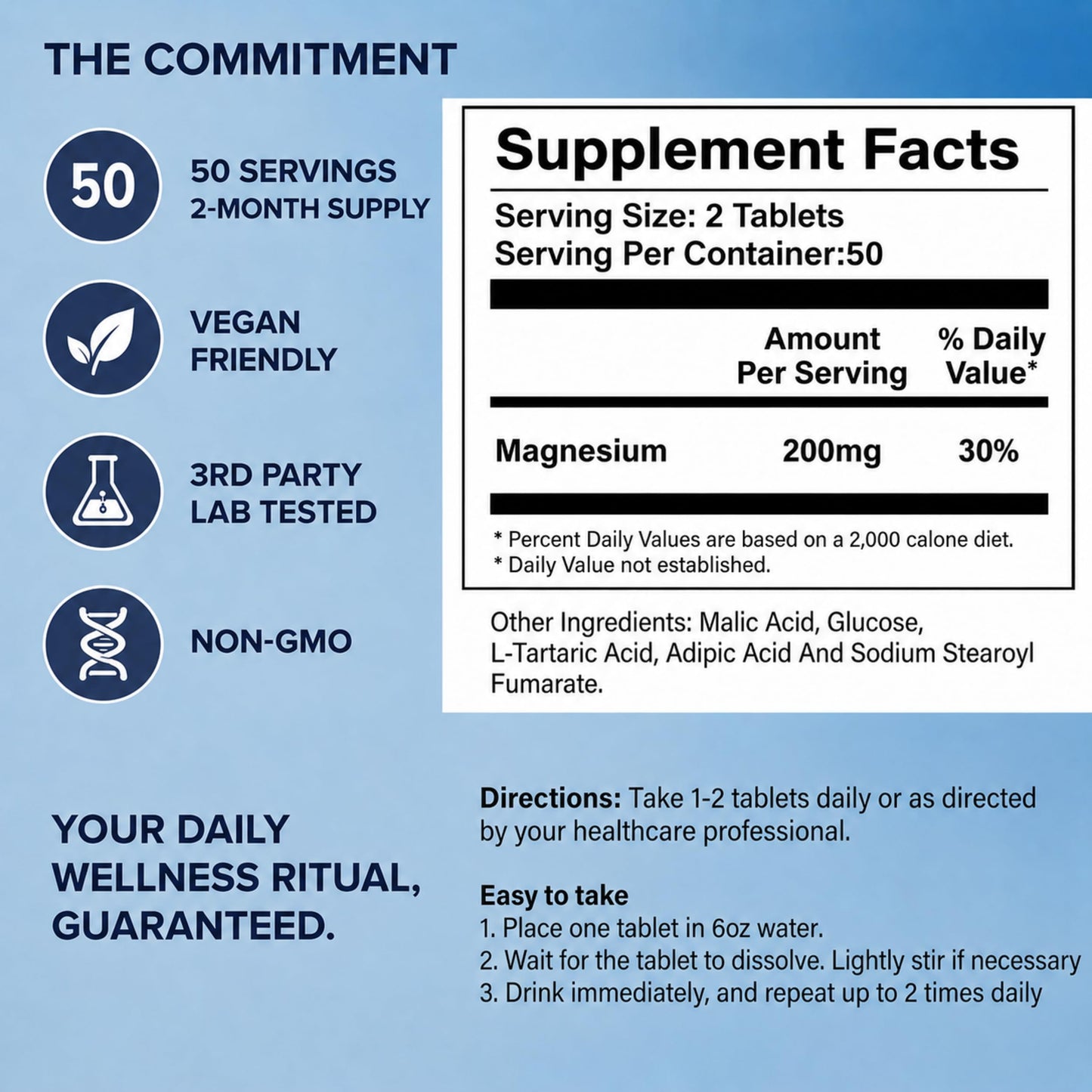 HerbX Hydrogen Water Tablets, 300 Tablets