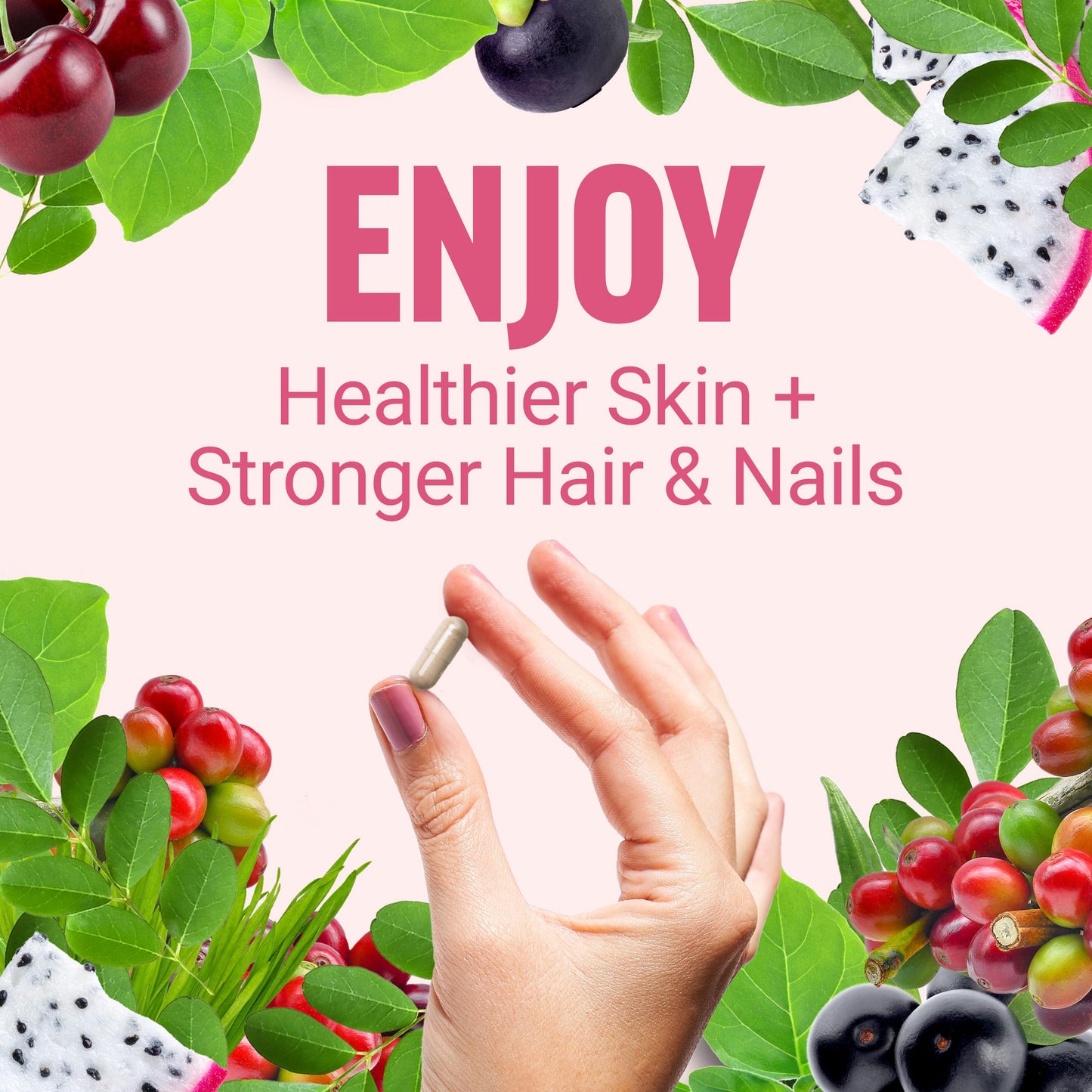 Force Factor Collagen Boosting Superfoods, Vegan Collagen Booster with Hyaluronic Acid, Biotin, Bamboo, Amino Acids & Vitamins for Hair, Skin, and Nails, Strengthener and Skin Supplement Capsules, 60 Capsules