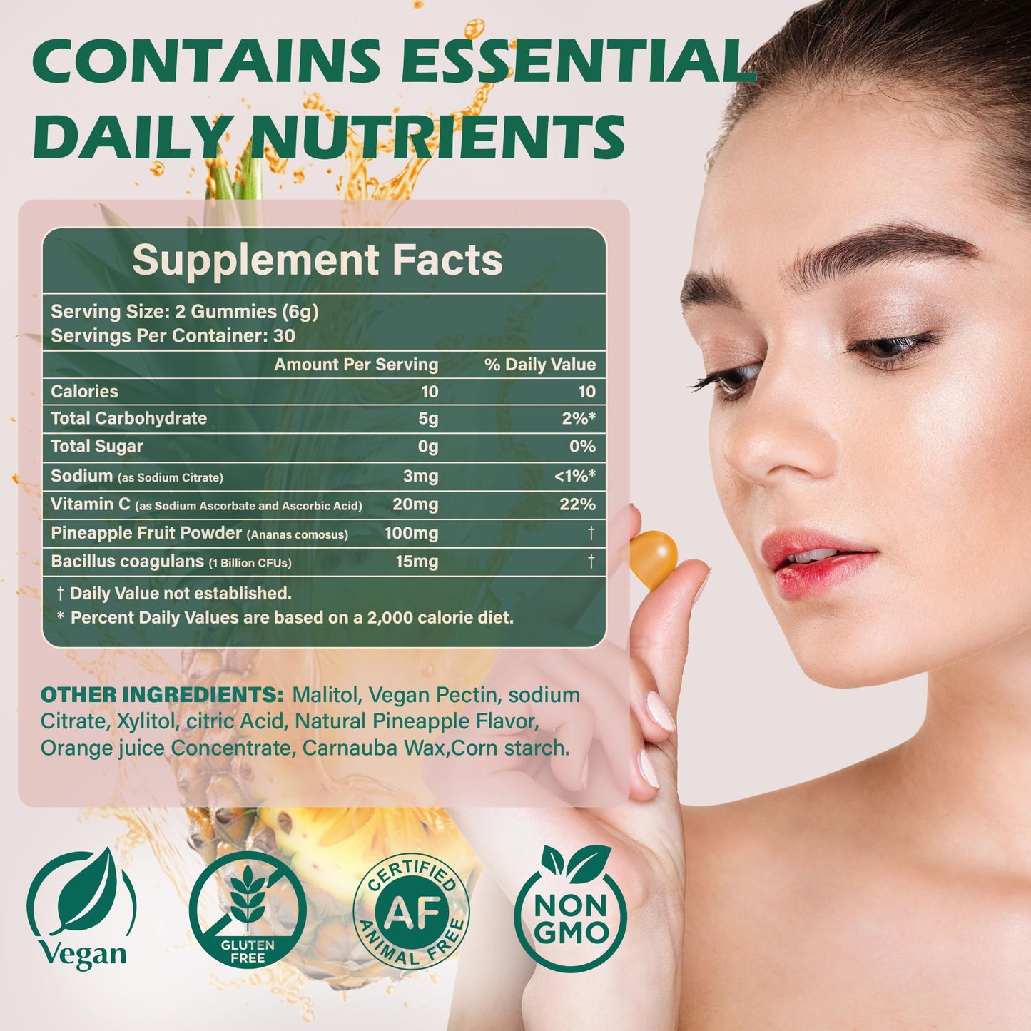 AurHea Premium Feminine Balance Gummies 60 Count