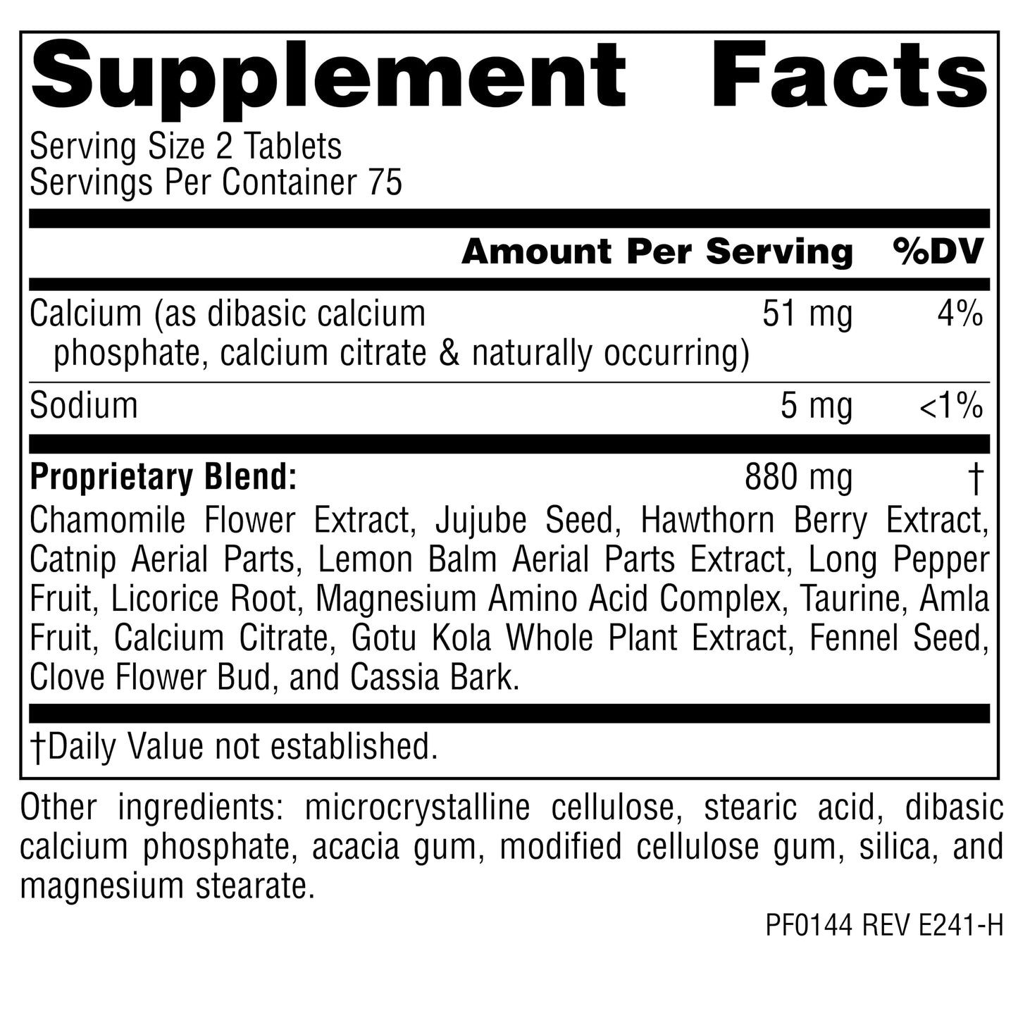 Planetary Herbals Calm Child Tablets 150