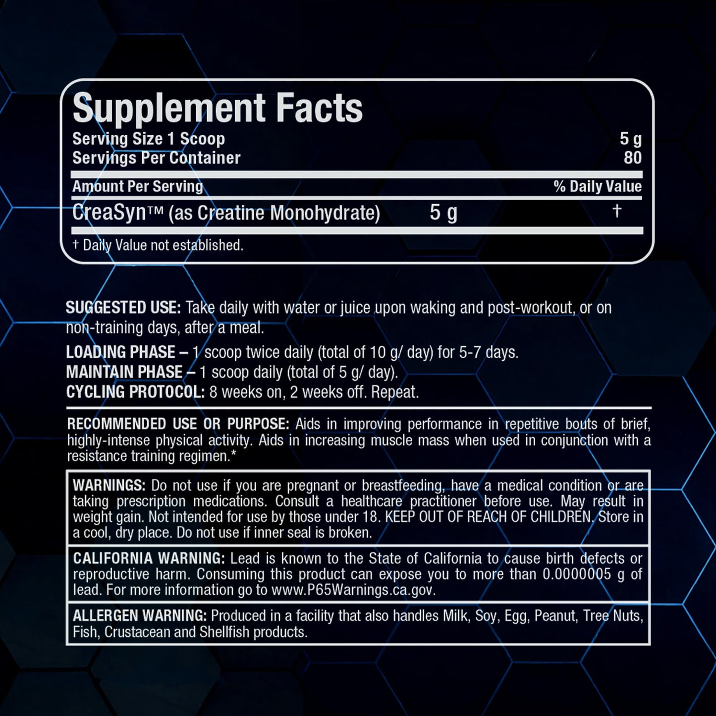 ALLMAX ISOFLEX Whey Protein Isolate Powder + Creatine Monohydrate Stack