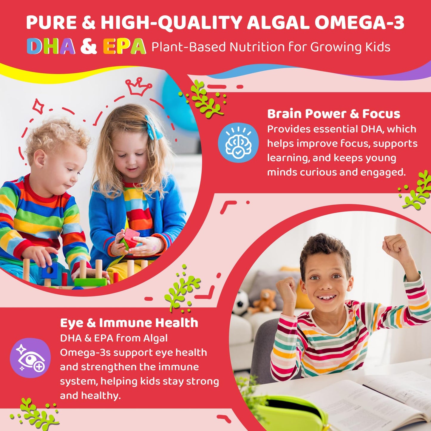 LILICARE Berberine Supplement Gummies Bundle + Kids Vitamin D3 K2 Filled Gummies, 180 Gummies