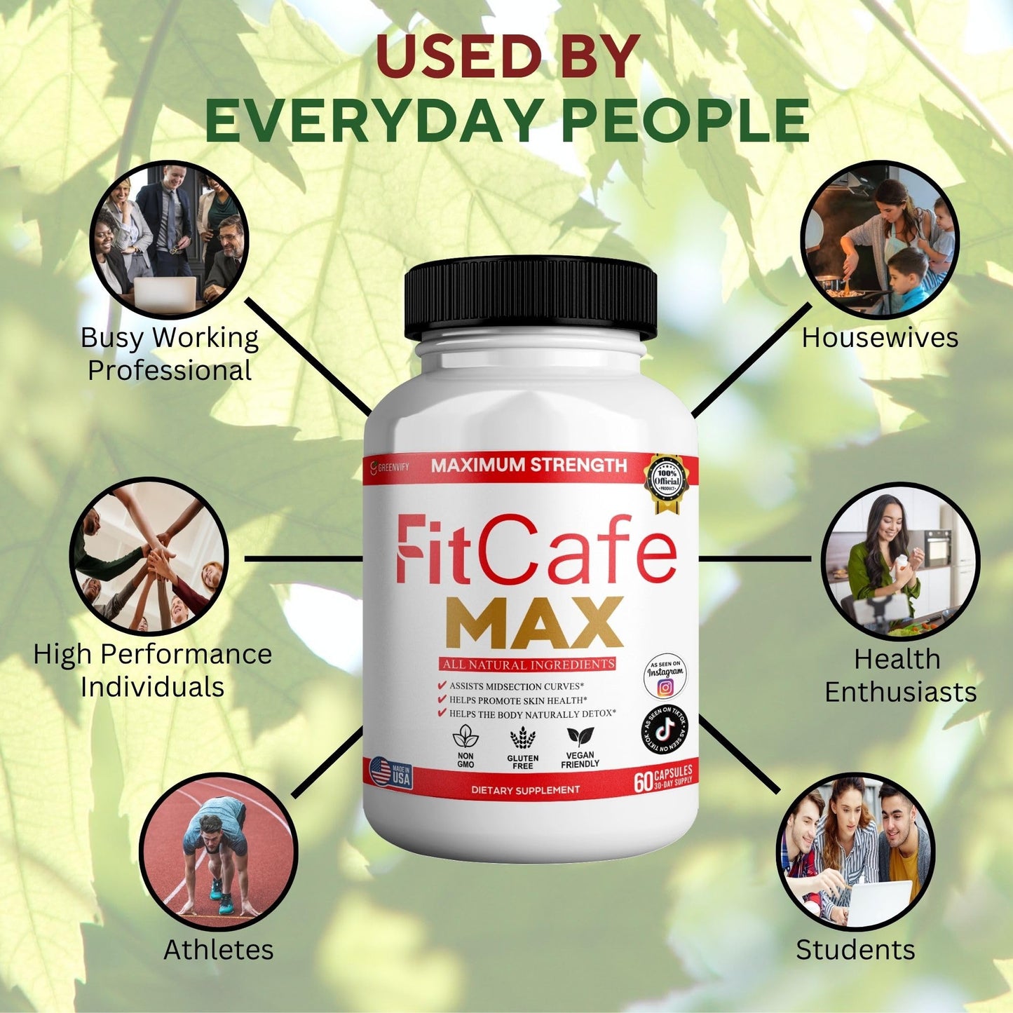 GREENVIFY Maximum Strength Fitcare Dietary Supplement Capsules 60