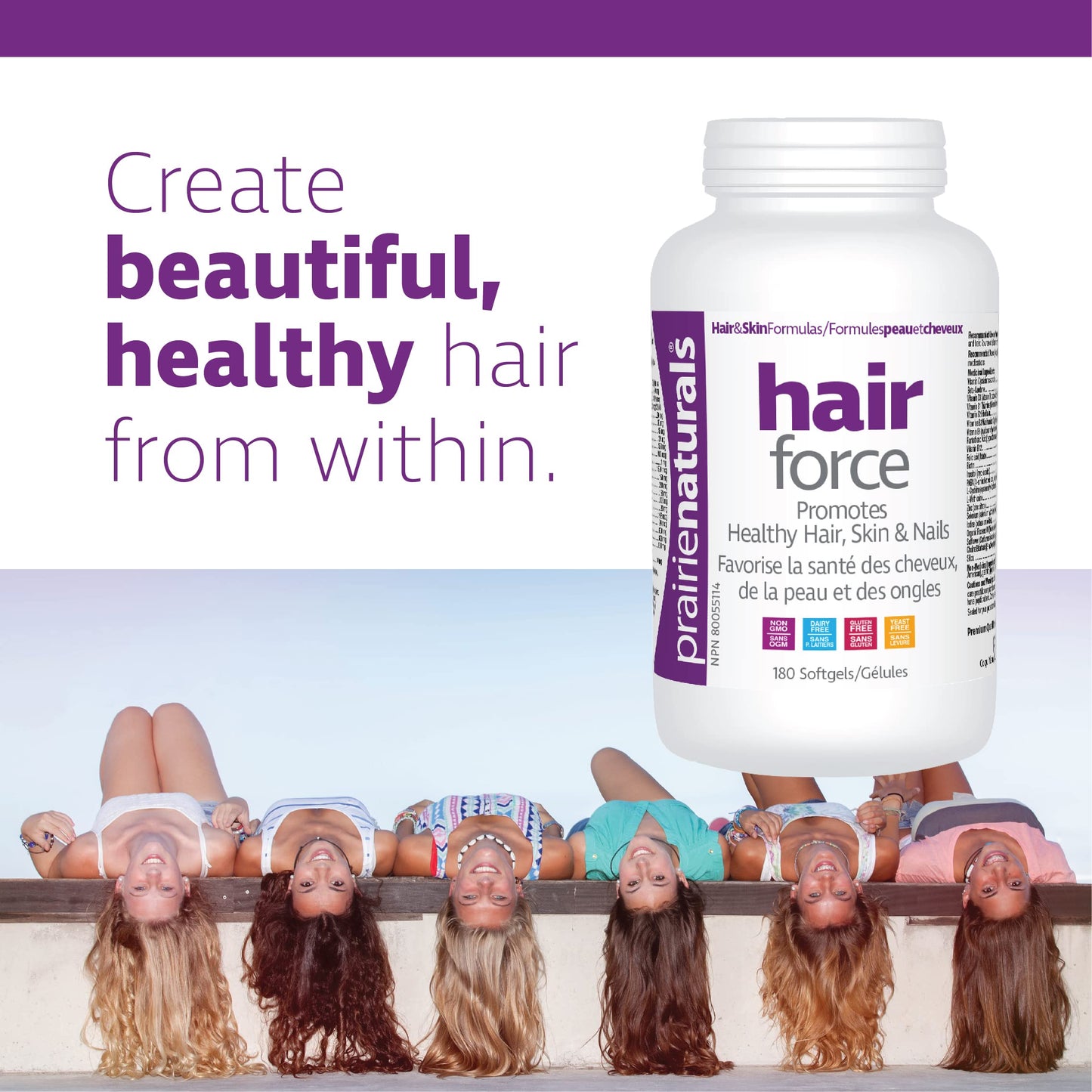 Prairie Naturals Hair Force Softgels 180 Count