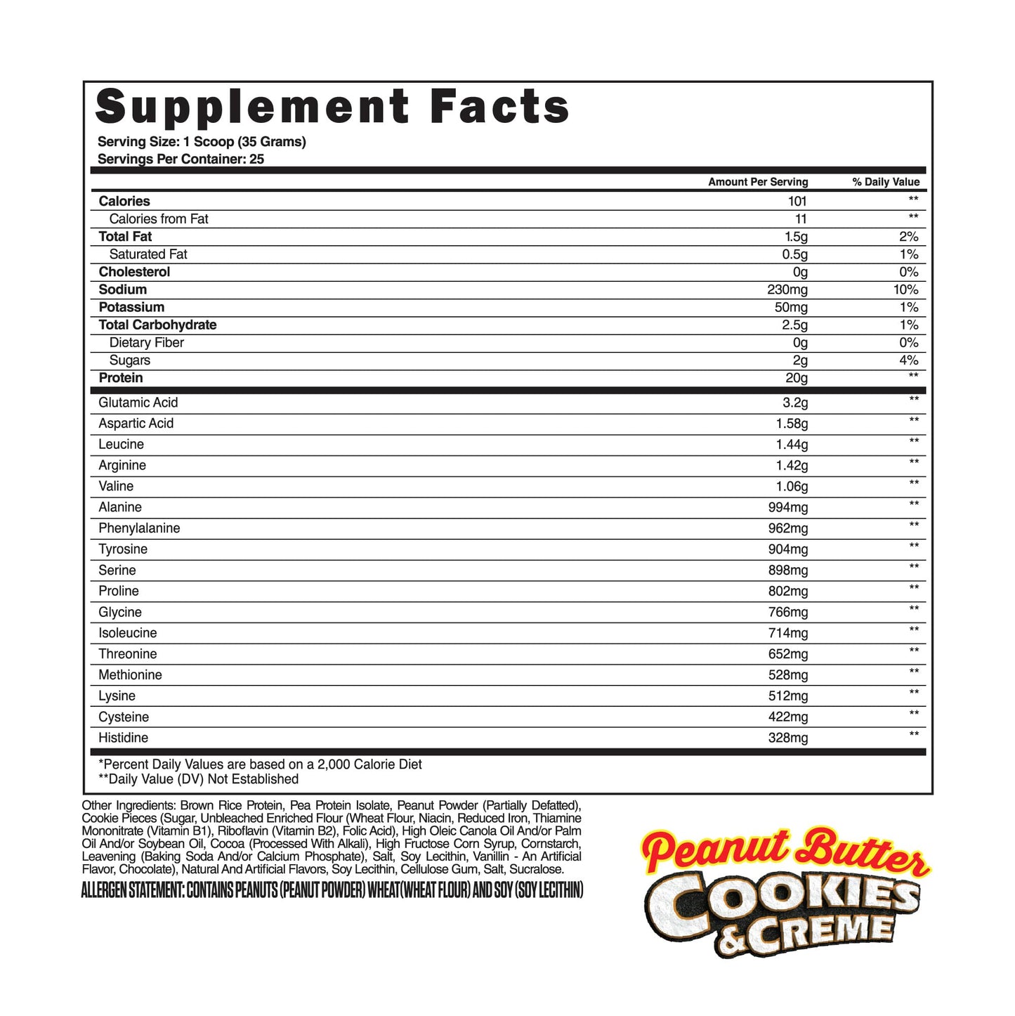 Steel Supplements Veg-PRO Vegan Protein Powder Peanut Butter Cookies & Creme, 26.4 Servings