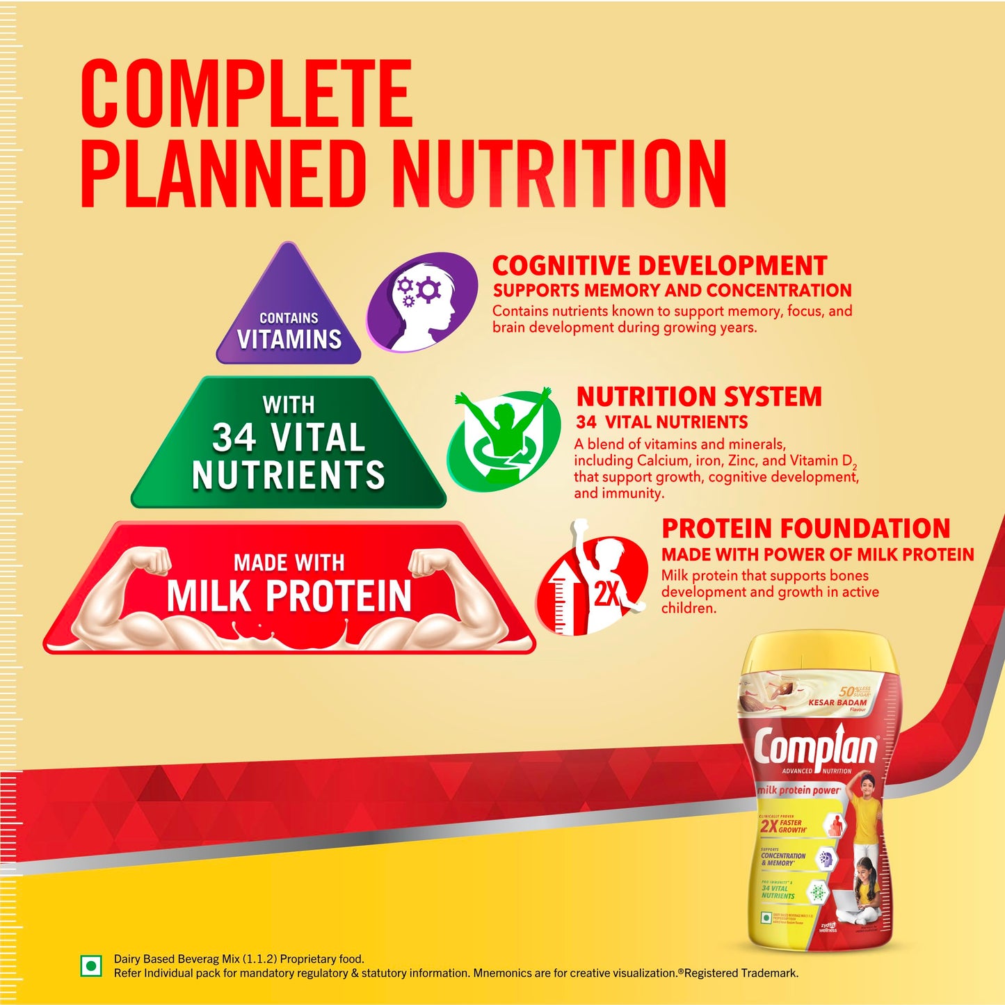 Complan Nutrition and Health Drink Kesar Badam Powder 17.64 Ounce