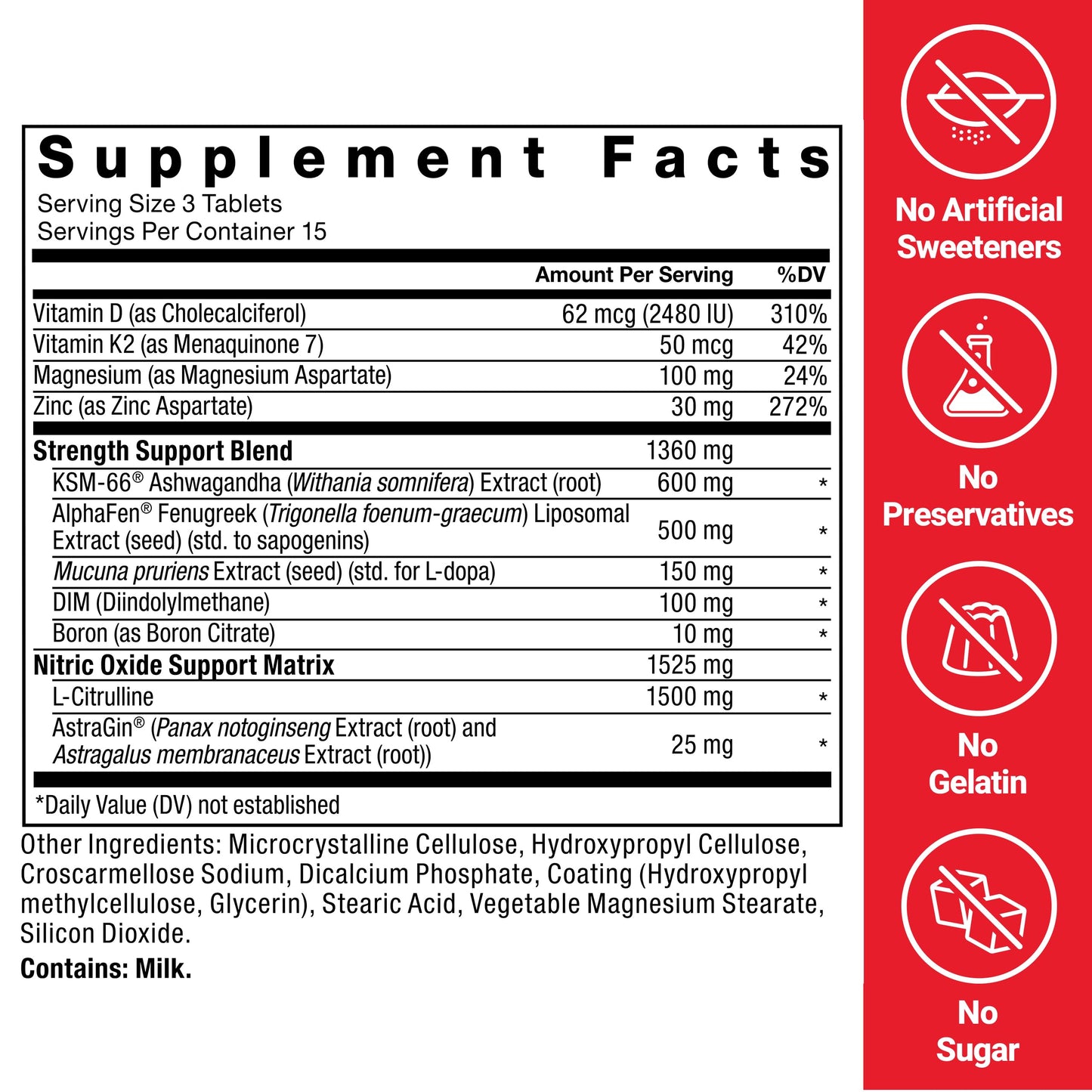 Force Factor Test X180 Supreme 45 Tablets