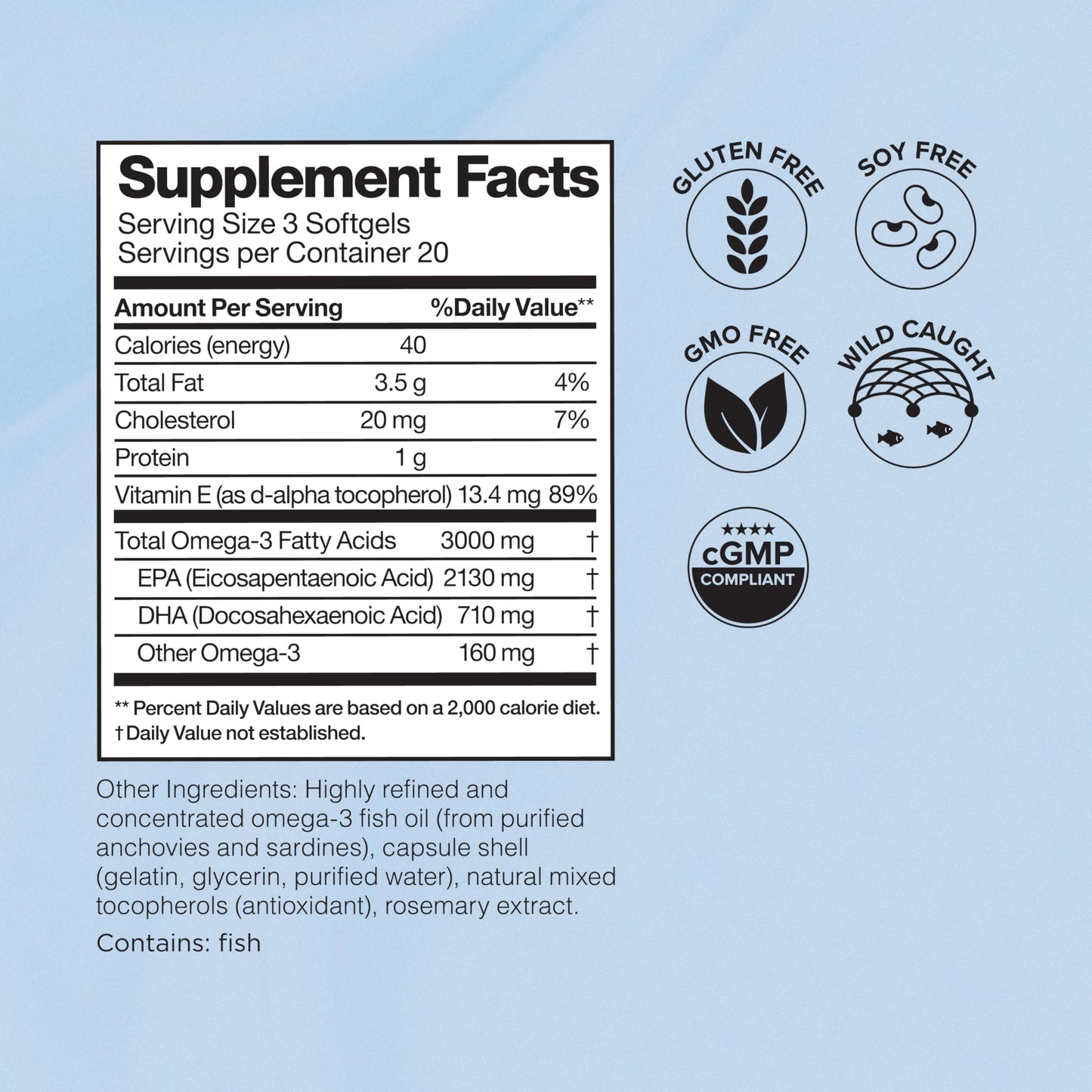Omax3 Pro-Strength Ultra-Pure Omega-3 Fish Oil Softgels 120