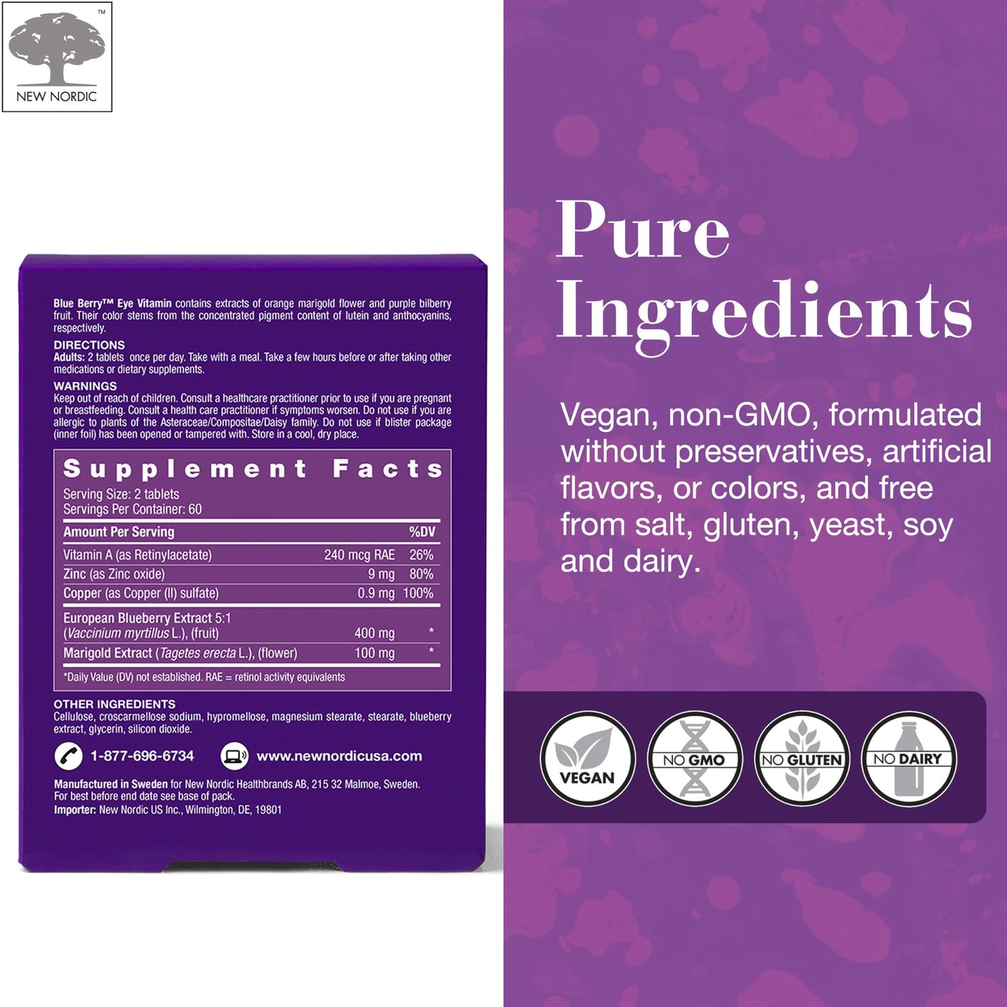 NEW NORDIC Eye & Liver Support Bundle Gummies 180