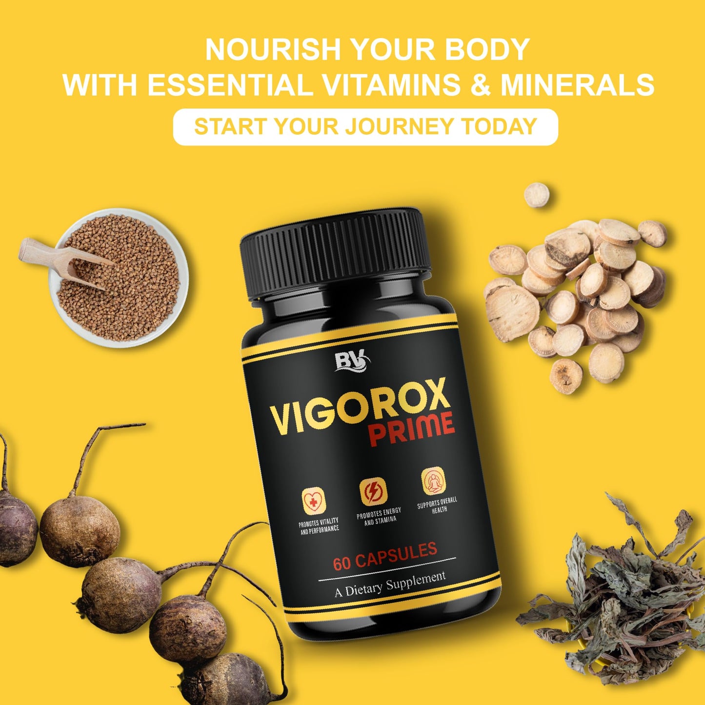 BLUE VIBE Vigorox Prime Advanced Performance Support 180 Capsules