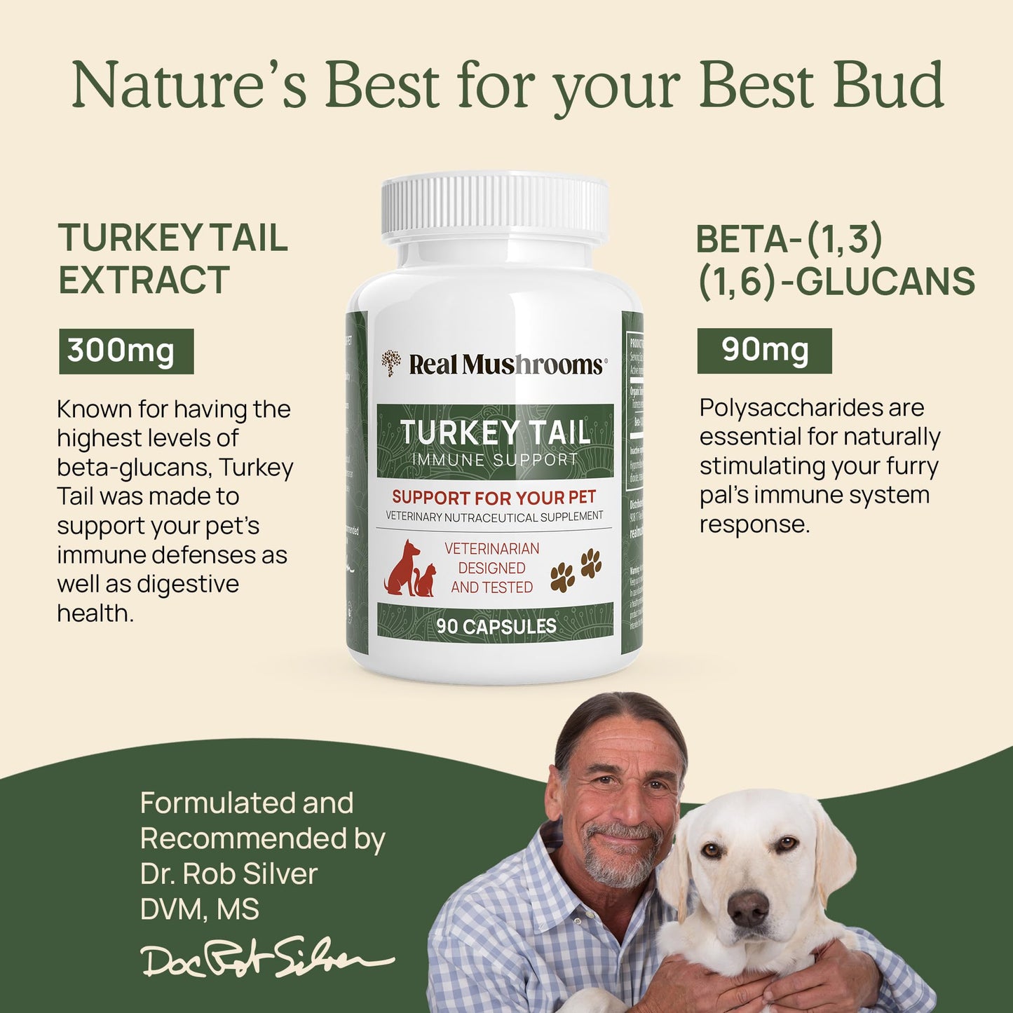 Real Mushrooms Turkey Tail Mushroom Extract Capsules