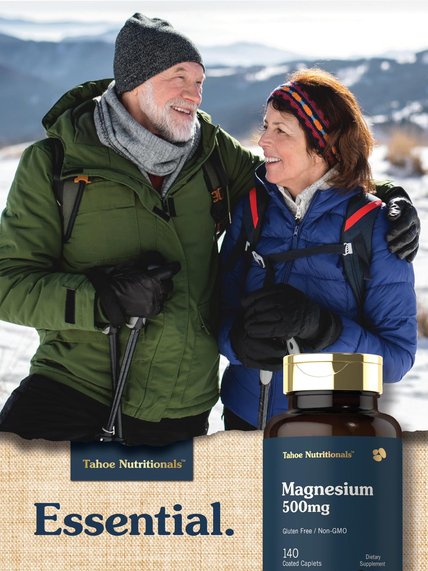 Tahoe Nutritionals Magnesium 500mg Caplets 140 Count