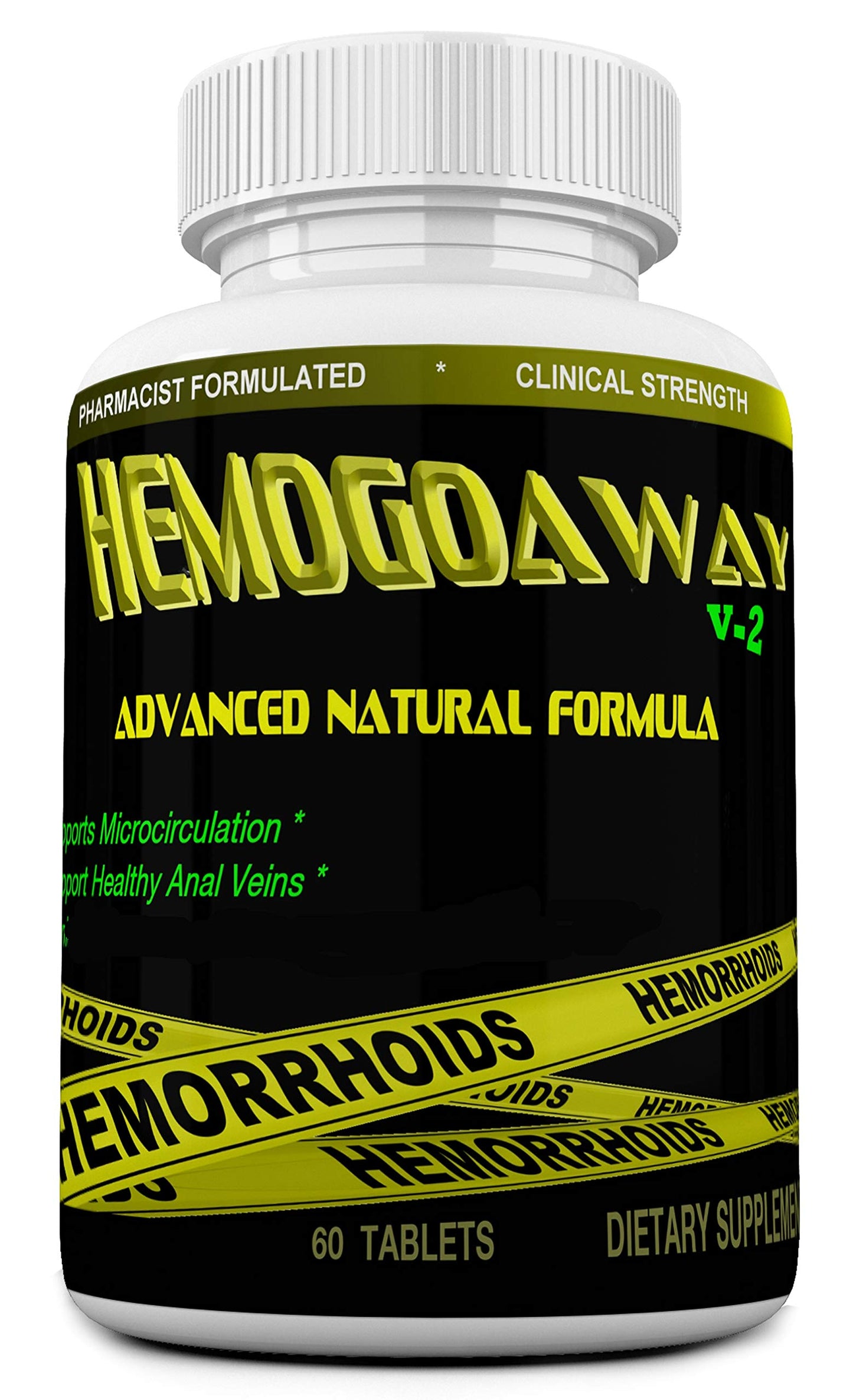 MINANATURALS Hemogoaway Natural Hemorrhoid Relief Supplement Tablet, 60 Tablets