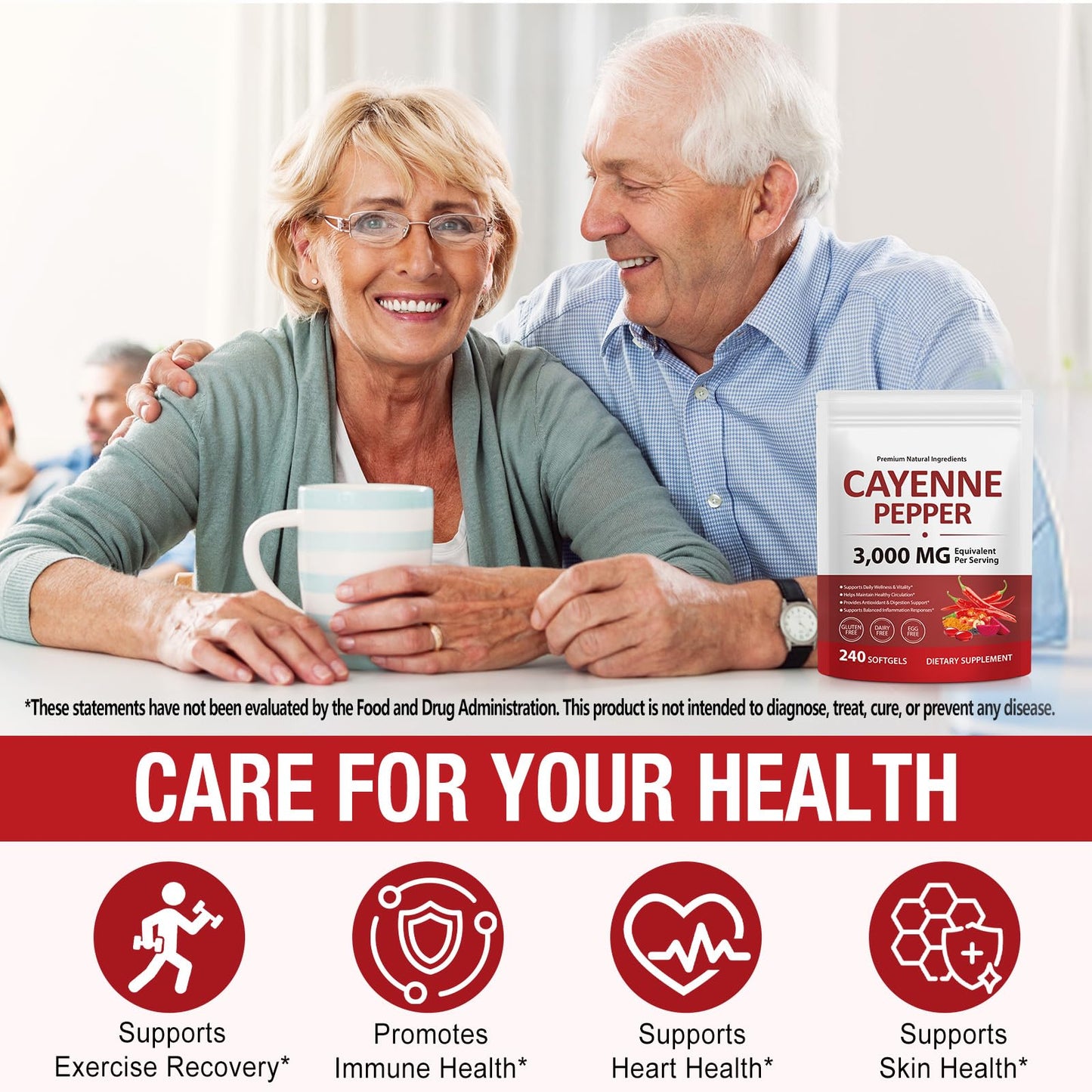 Flasture Cayenne Pepper Capsule, 240 Count