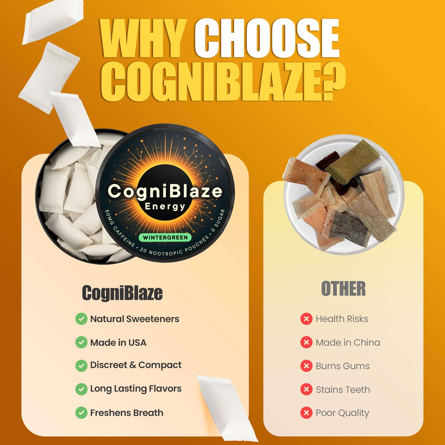 CogniBlaze Nootropic Pouches 80 Caplets
