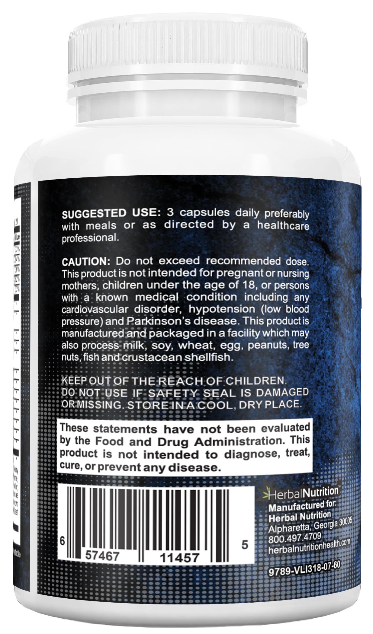 Herbal Nutrition Prostate Health Supplement with Saw Palmetto Capsule, 2-Bottle Pack