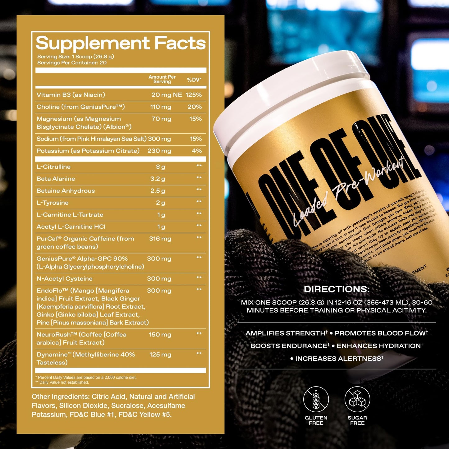 ONE OF ONE Loaded Pre-Workout Powder 18.8