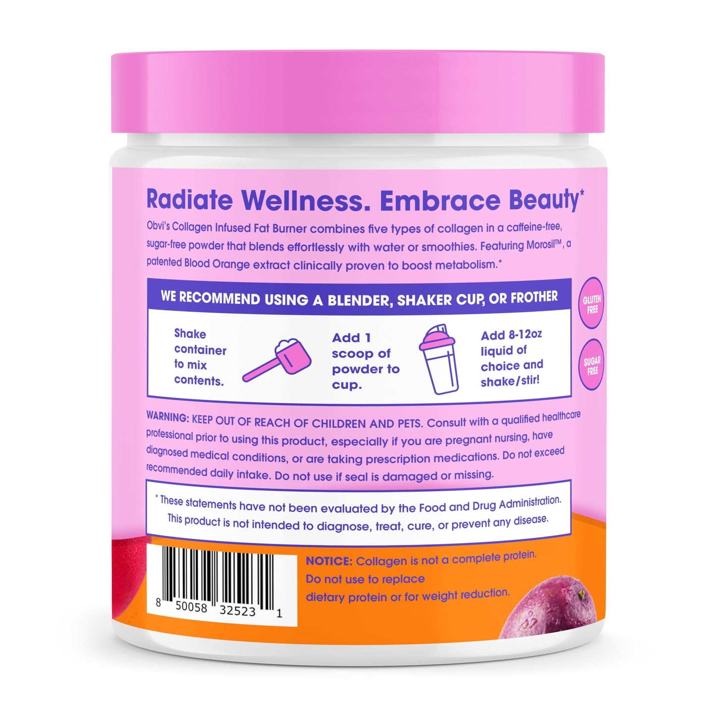 Obvi Collagenic Burn Powder 4.5 oz