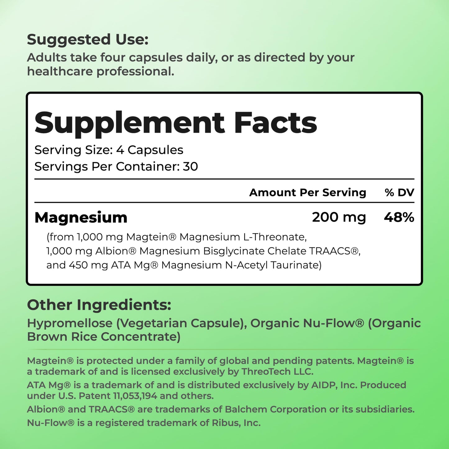 You Vites Threonix Triple Magnesium Complex Capsule, 120 Count