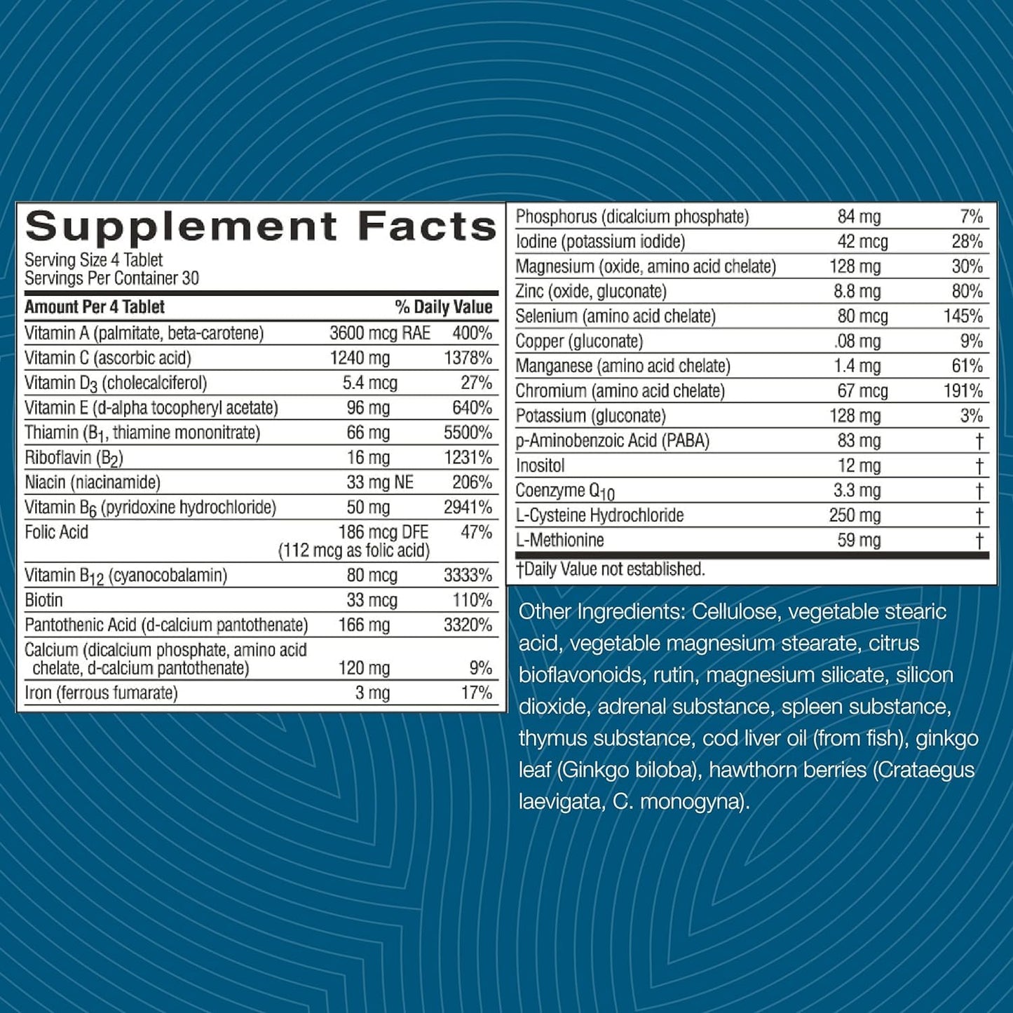 Nature's Sunshine Mega-Chel Tablet, 120 Count