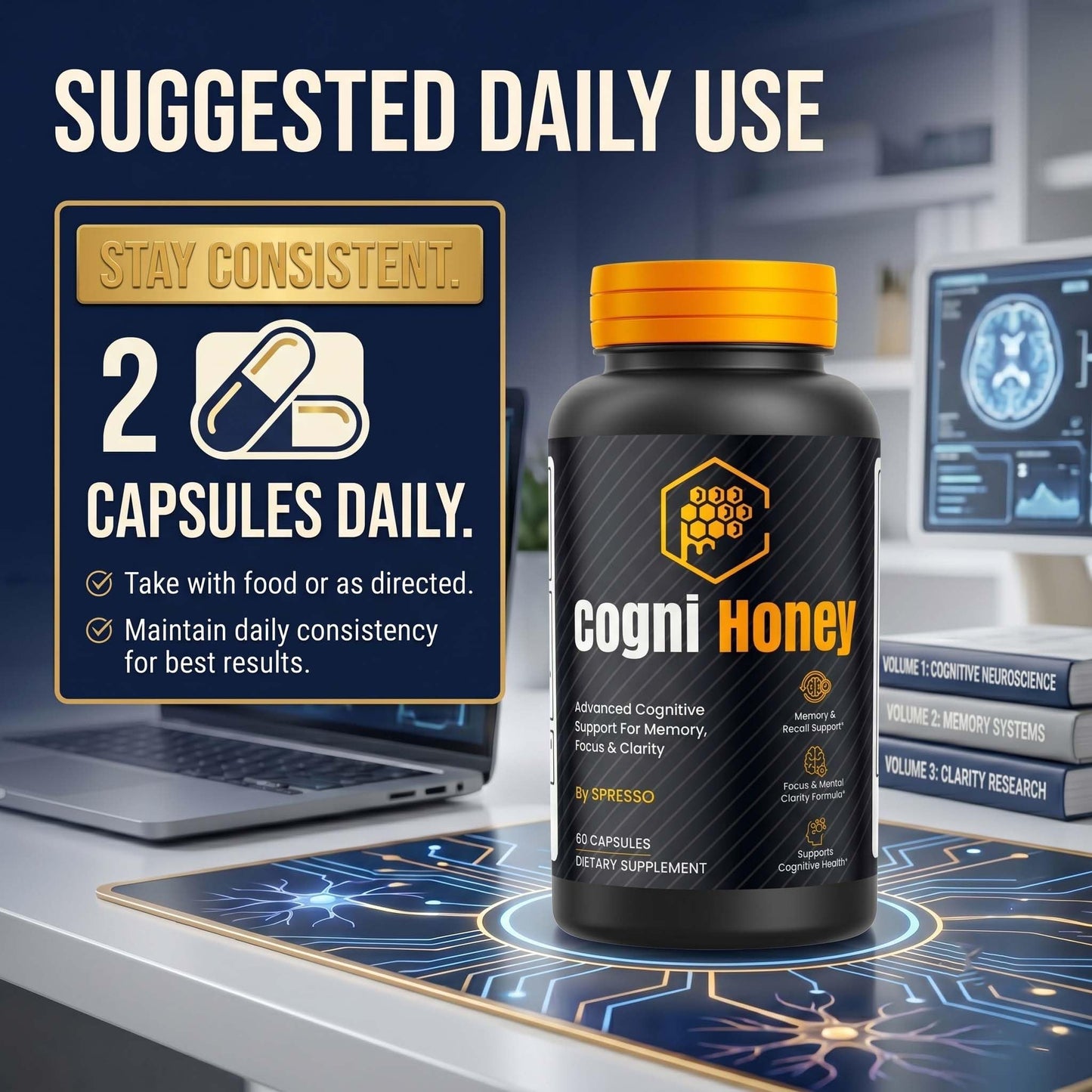 SPRESSO Cogni Honey 120 Capsules