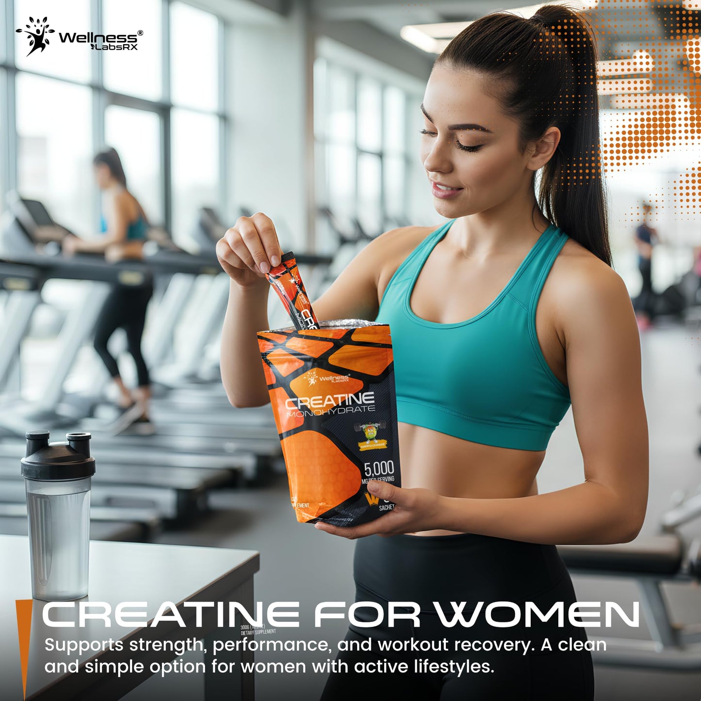 WELLNESS LABSRX Creatine Monohydrate Powder Sachets 10.5 oz