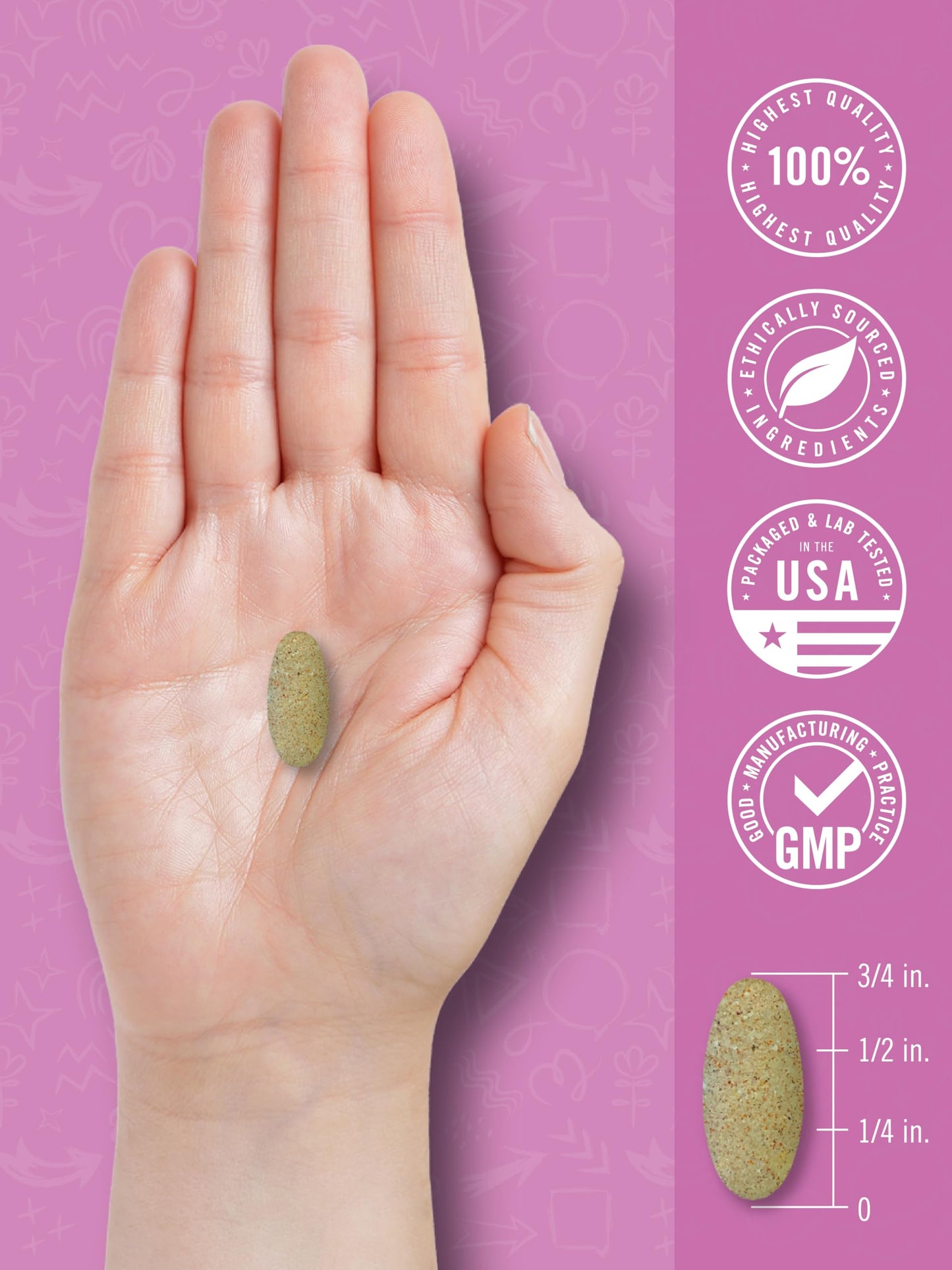 Carlyle Teen Multivitamin for Girls Caplets, 60 Count