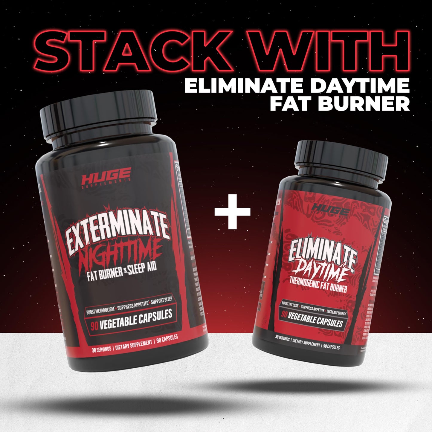 Huge Supplements Exterminate Night Time Fat Burner & Sleep Support 90 Capsules