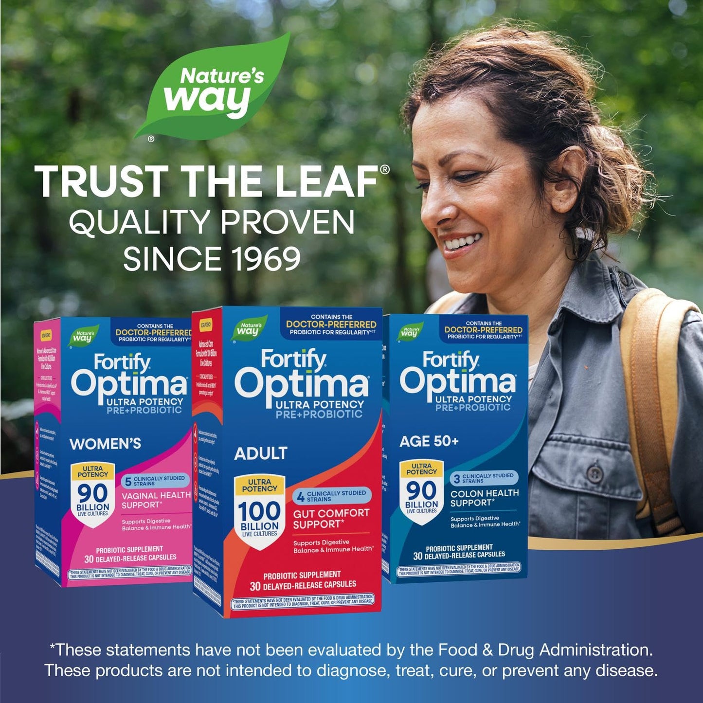 Nature's Way Fortify Optima Probiotic for Adults, 30 Capsules
