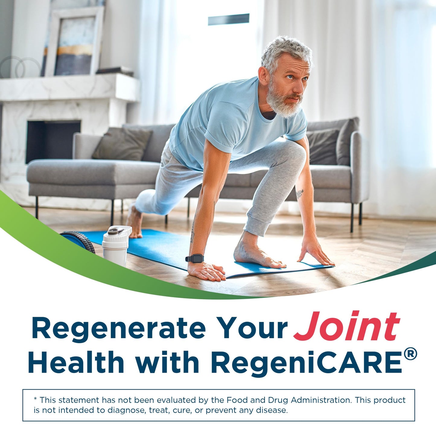 Univera RegeniCARE Green Apple Glucosamine Chondroitin MSM Univestin Joint Health Joint Support Mobility + Flexibility Powder, 7.4 Ounce
