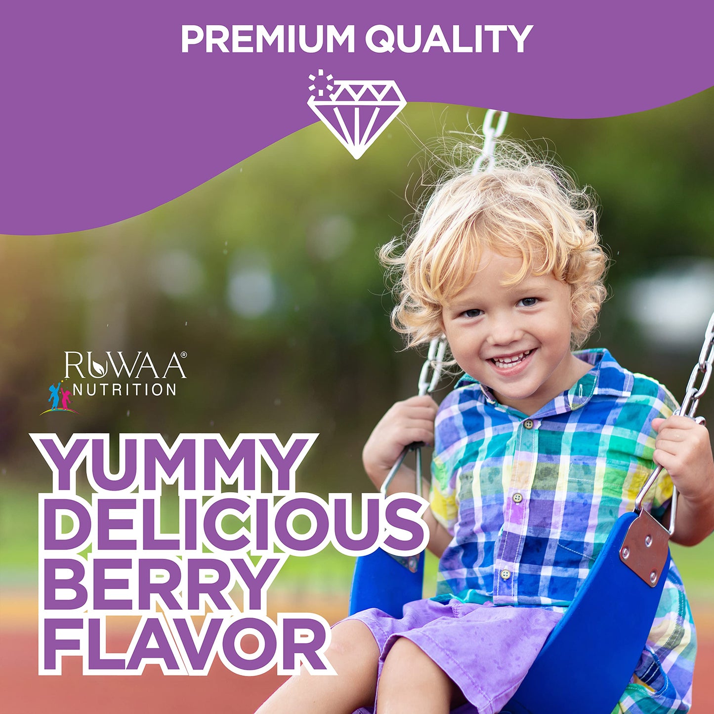 RUWAA NUTRITION Elderberry Gummies with Zinc and Vitamin C, 60 Gummies