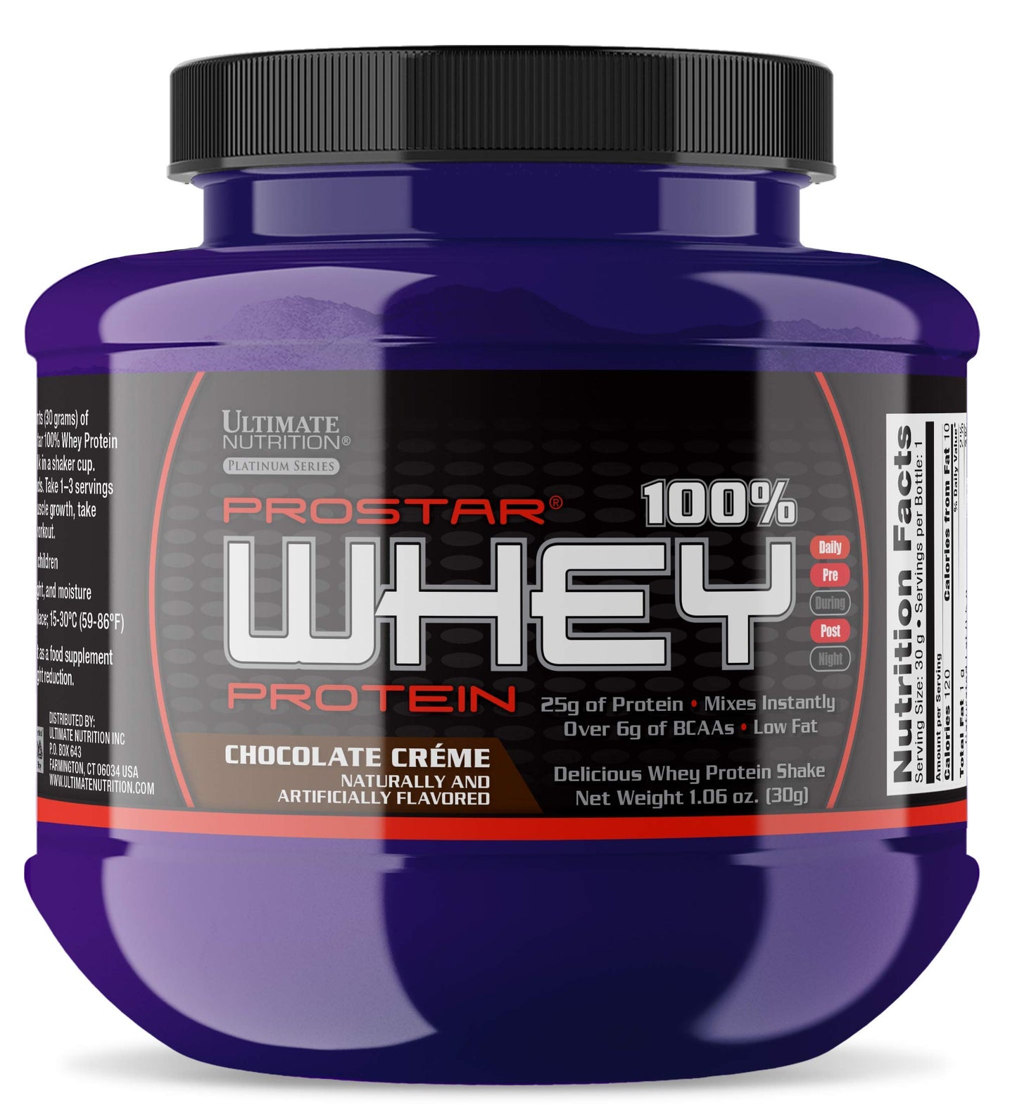 Ultimate Nutrition Prostar Whey Protein Isolate Powder 1.06 oz Chocolate Crème
